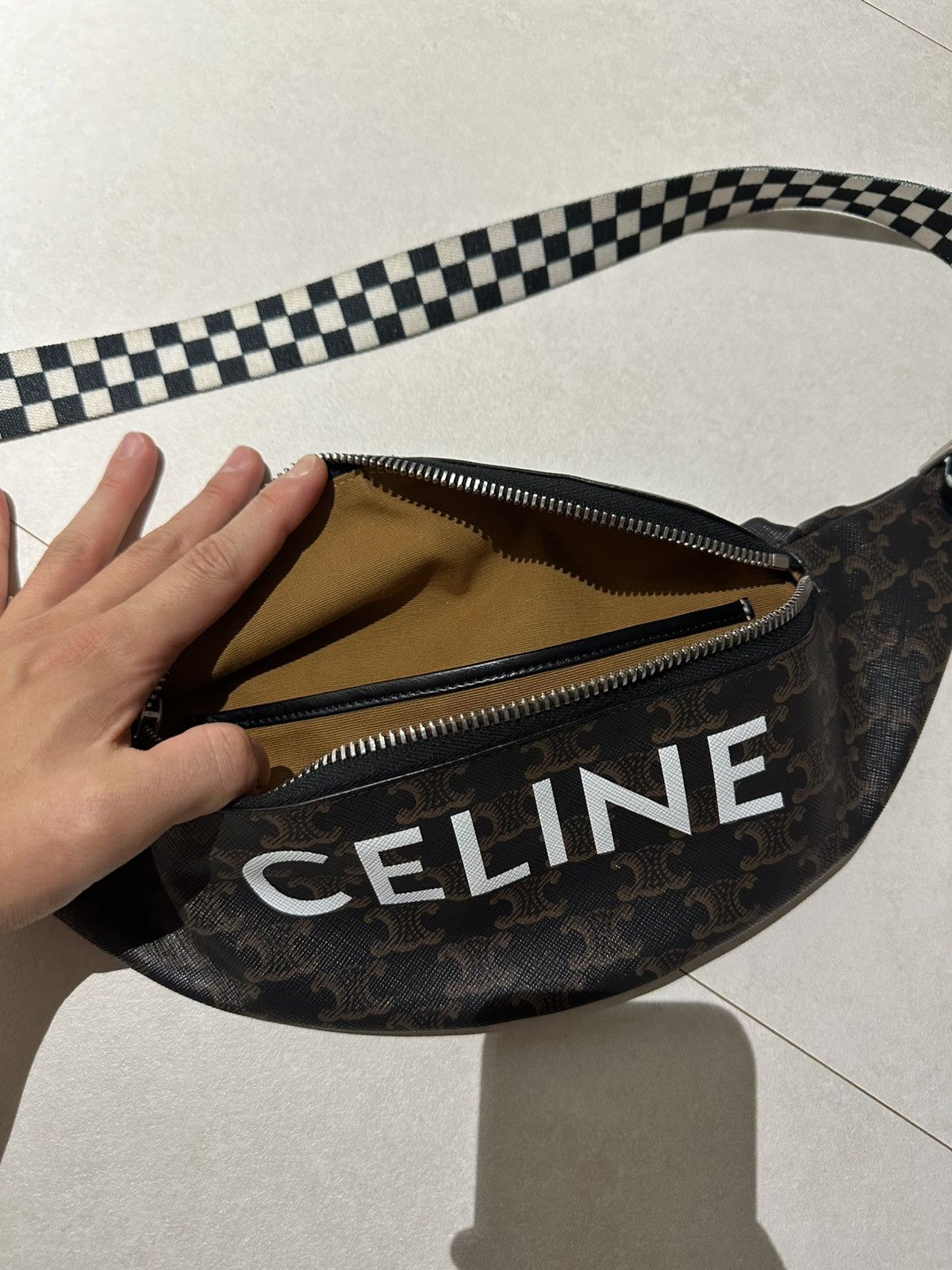 Celine CELINE Brown Triomphe Belt Bag Size ONE SIZE - 2 Thumbnail