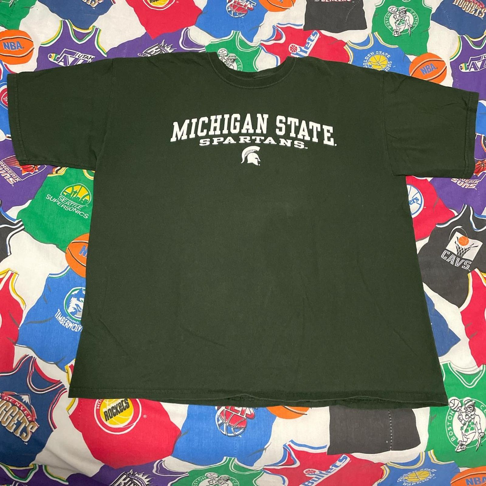 NCAA Y2K NCAA Michigan State Spartans College Football Tee Size US XL / EU 56 / 4 - 1 Thumbnail
