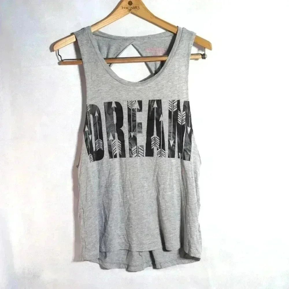 Vintage Dream with Arrows Rebellious One tank top sz S grey open ba Size S / US 4 / IT 40 - 1 Thumbnail