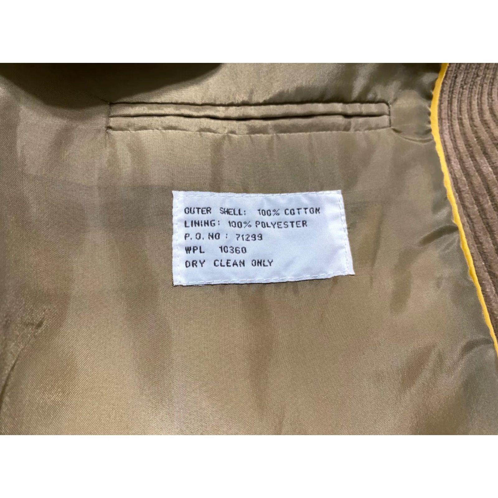 Members Only VINTAGE Members Only Blazer Mens 44R Corduroy Brown 2 Button Sport Coat Shirt Jacket 2 Piece 46 Chest Size 44R - 7 Thumbnail