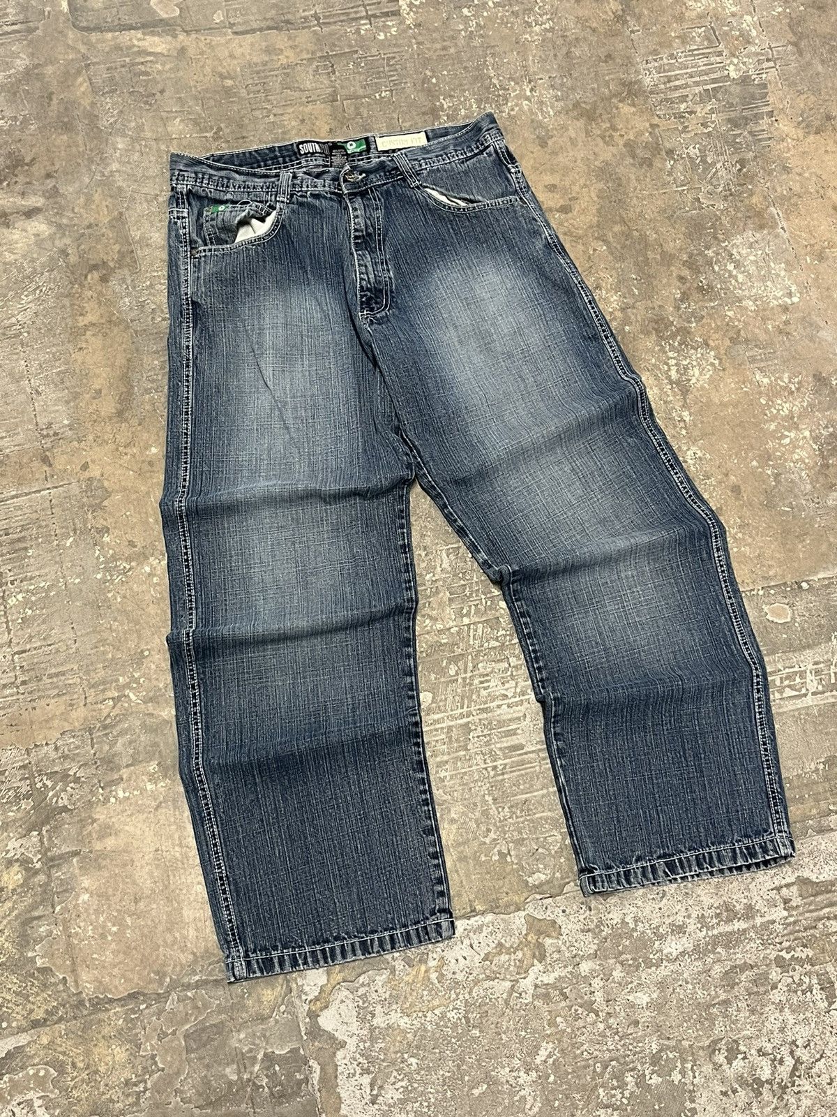 Southpole × Vintage Southpole y2k baggy fit denim skater rare hype drill Size US 32 / EU 48 - 6 Thumbnail