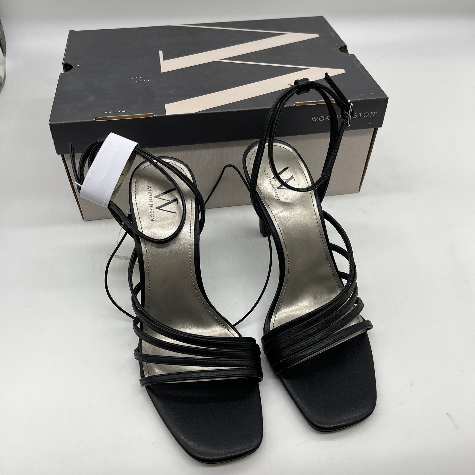 Other Worthington Women Shoes Estero Black Heeled Sandals Size 10M Size US 10 / IT 40 - 1 Thumbnail