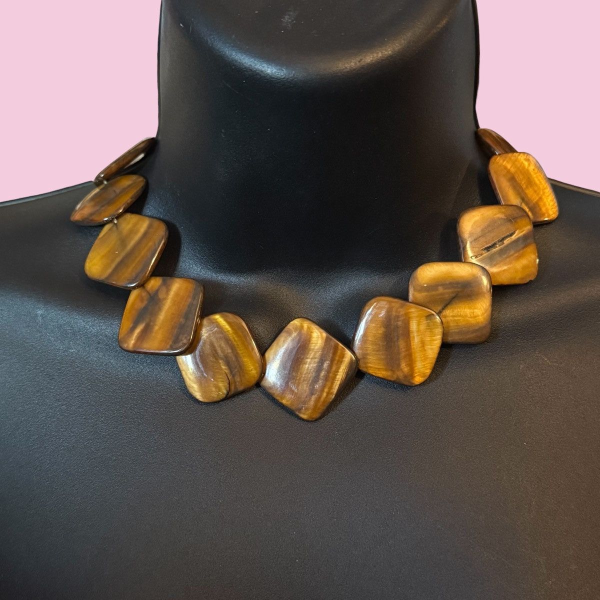 Other Square brown mother of pearl collar necklace Size ONE SIZE - 1 Thumbnail