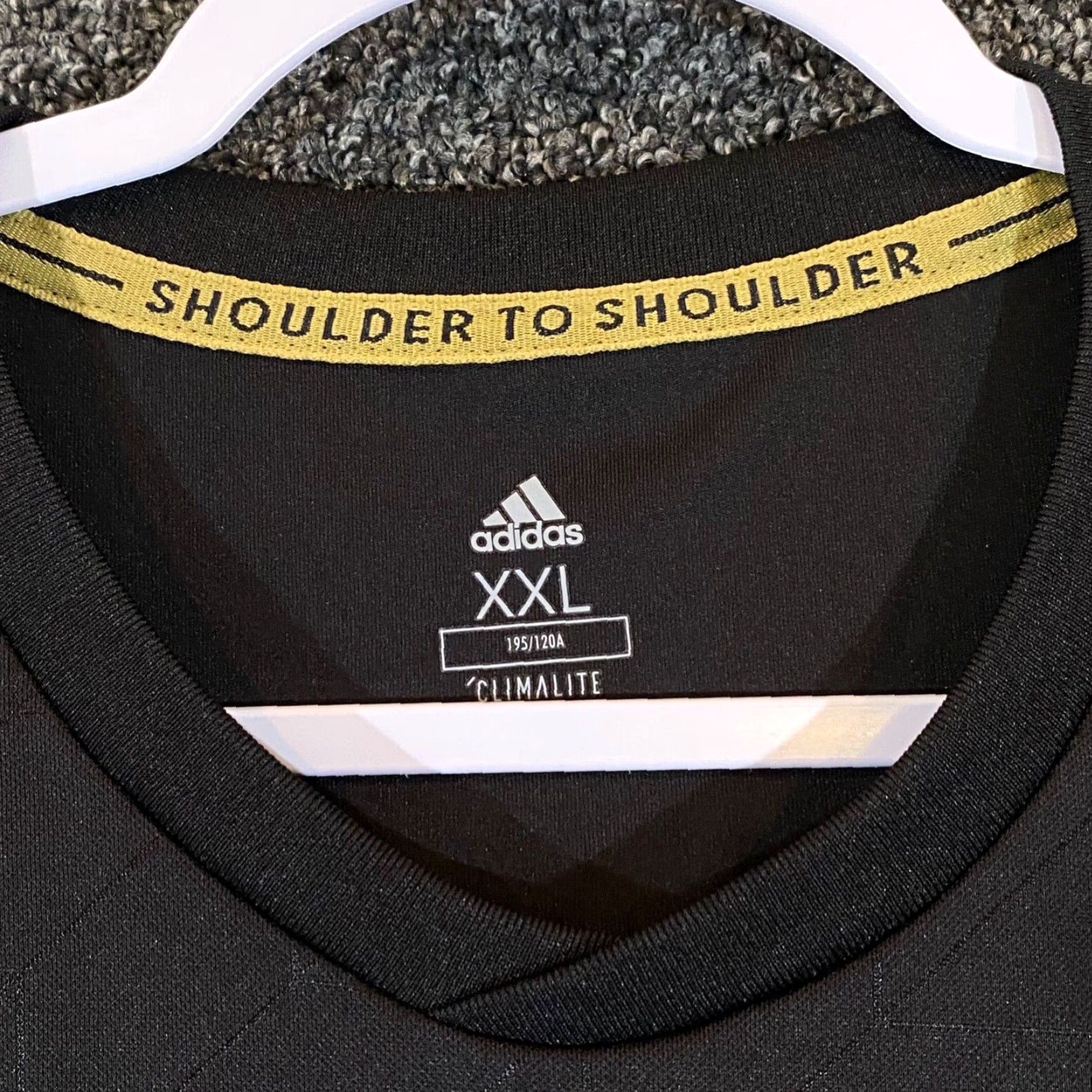 Adidas RARE Nipsey Hussle Shirt adidas Men L/XL Jersey Black 2019 MLS Soccer Logo Crew Neck T-Shirt Short Sleeve Vintage: No Size US L / EU 52-54 / 3 - 3 Thumbnail