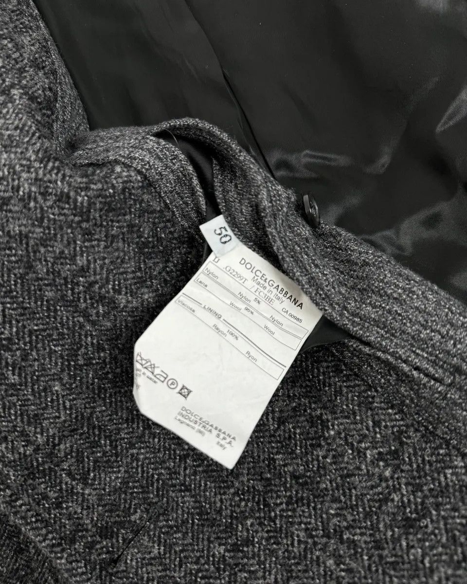 Dolce & Gabbana AW2008 Dolce & Gabbana Grey Wool Buttoned Coat Size US M / EU 48-50 / 2 - 10 Thumbnail