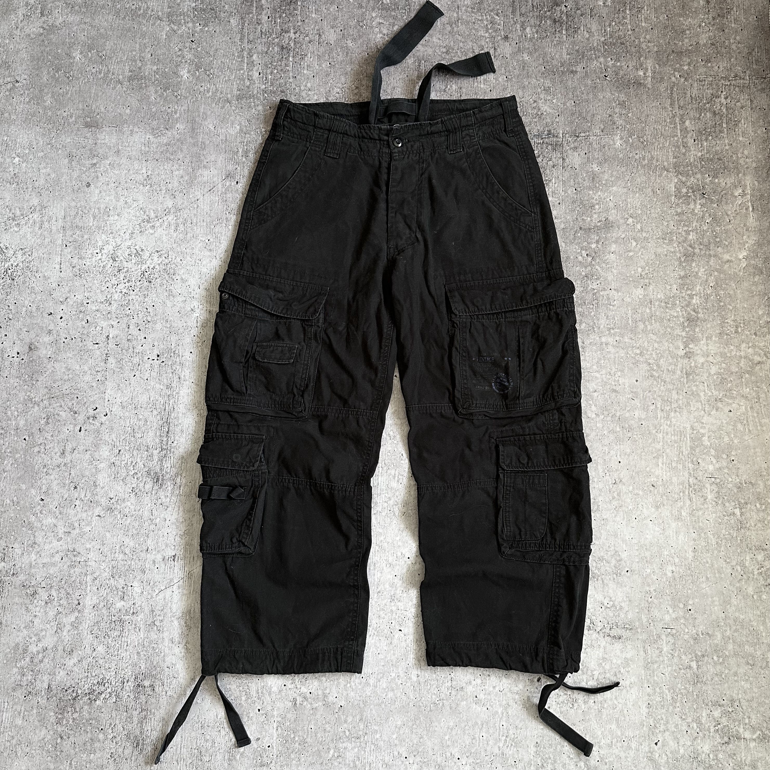 Vintage Vintage Cargo Camo Baggy Oversize Multi Pocket Opium Pants Size US 34 / EU 50 - 1 Thumbnail