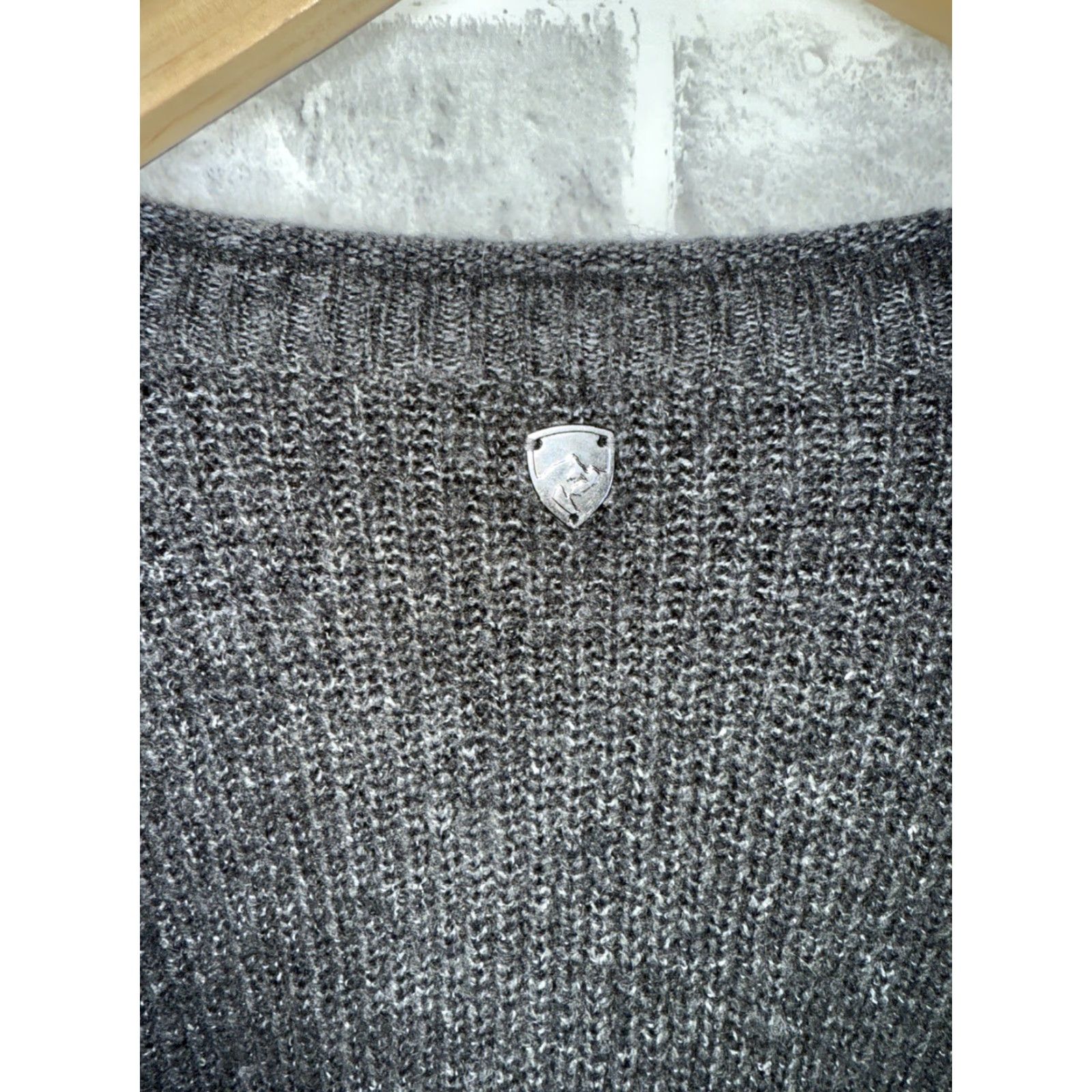 Vintage KUHL Gray Acrylic Wool Blend Sweater Womens L Pullover Mediumweight Comfort Knit Shirt? Size L / US 10 / IT 46 - 6 Thumbnail