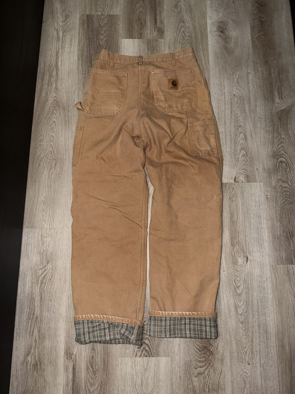 Carhartt Carhartt Flannel Lined Carpenter Pants Size US 33 - 2 Thumbnail