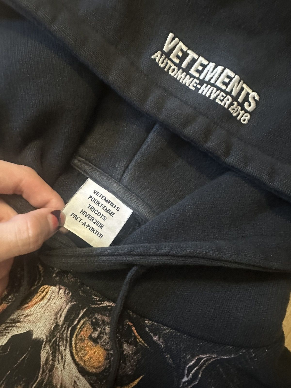 Vetements VETEMENTS MISPLACED SKULL HOODIE Size US L / EU 52-54 / 3 - 3 Thumbnail