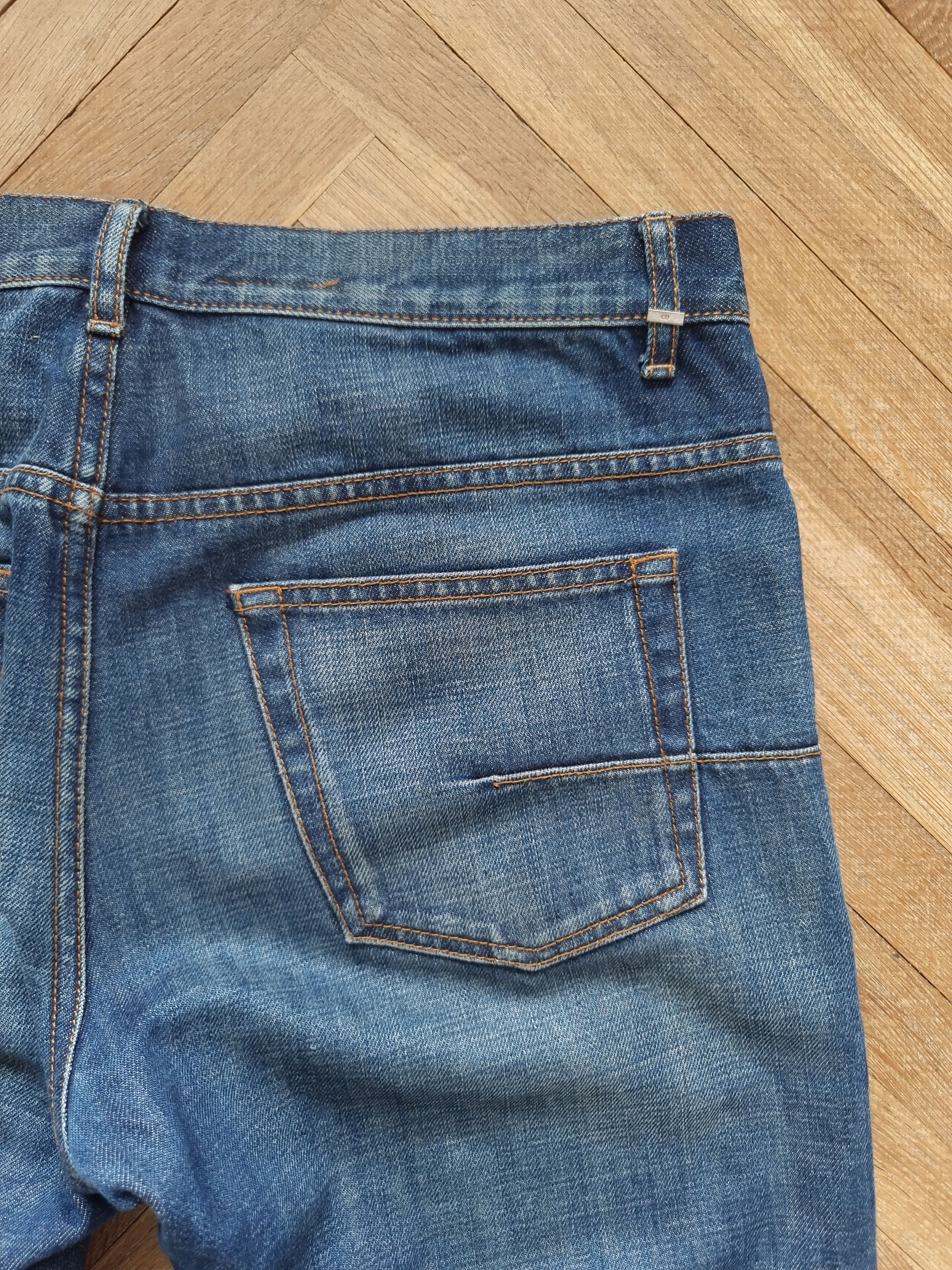 Dior Dior Homme Proto Distressed Blue Denim Jeans Size US 31 - 4 Thumbnail