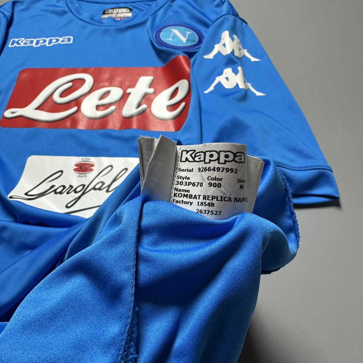 Kappa NAPOLI KAPPA 2016/2017 FOOTBALL HOME JERSEY #17 HAMSIK Size US M / EU 48-50 / 2 - 10 Thumbnail