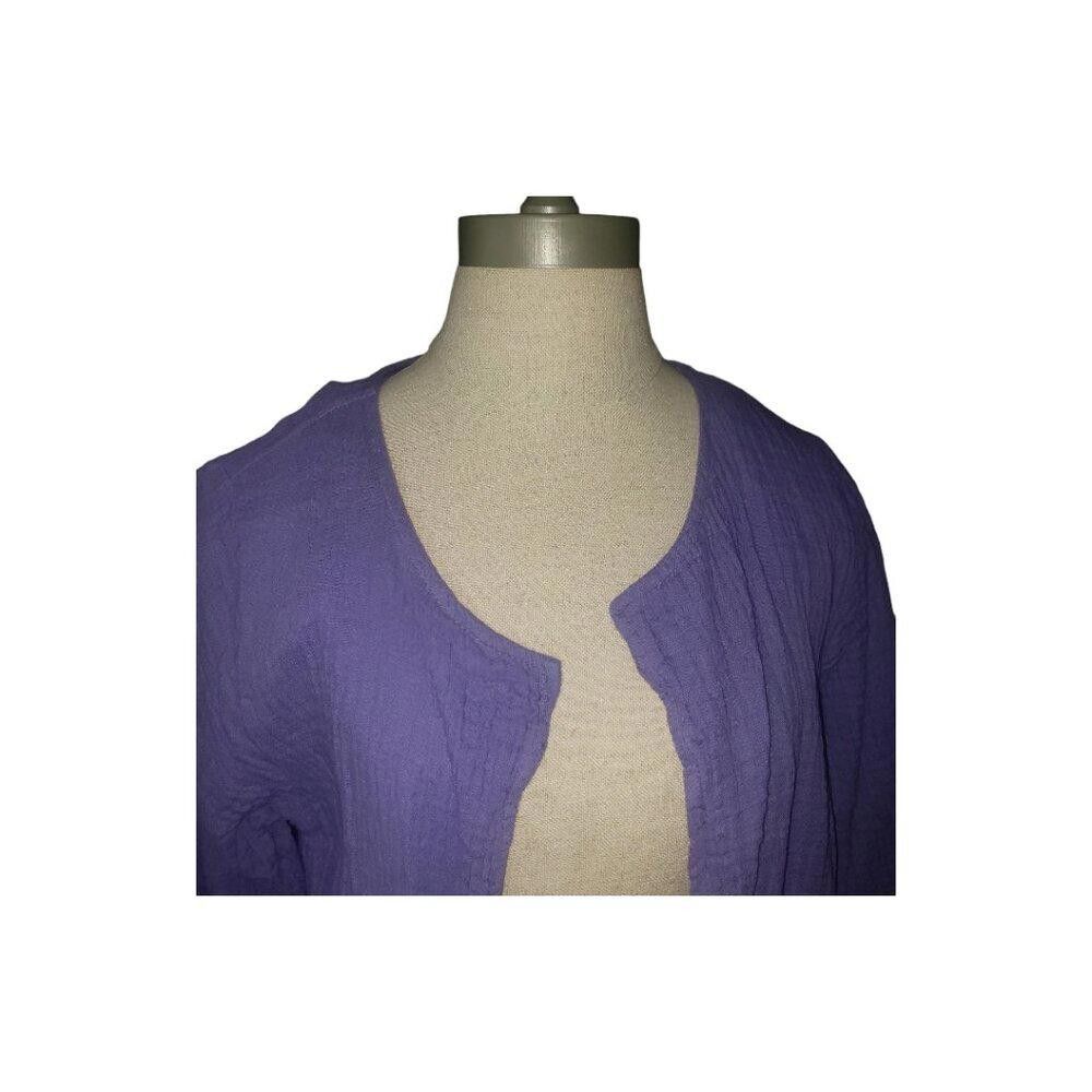 Designer CT748 Purple Open Bolero Ladies Jacket S/M Size S / US 4 / IT 40 - 4 Thumbnail