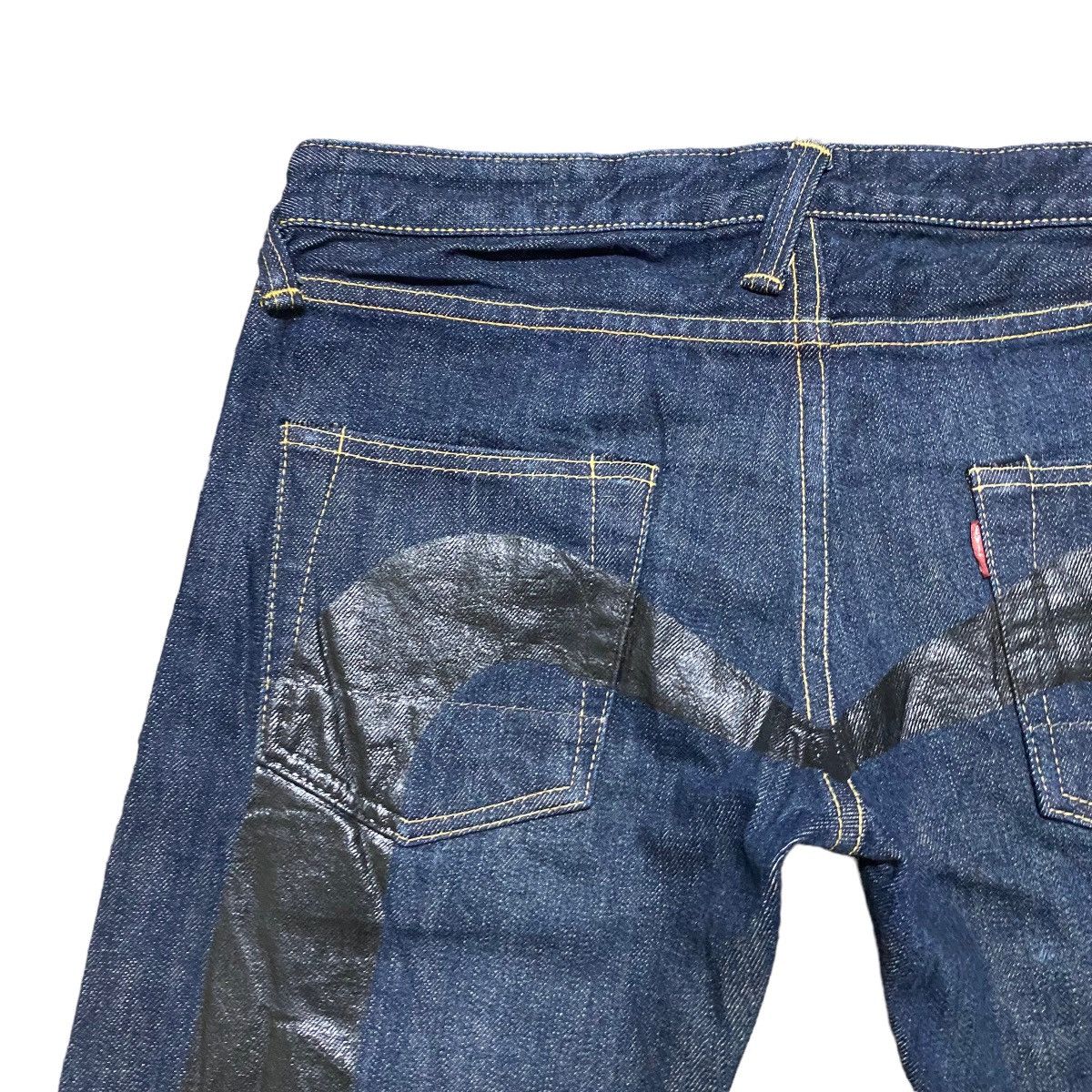Evisu Rare🔥 Evisu Donna Denim Selvedge Painter Jeans Size 26" / US 2 / IT 38 - 9 Thumbnail