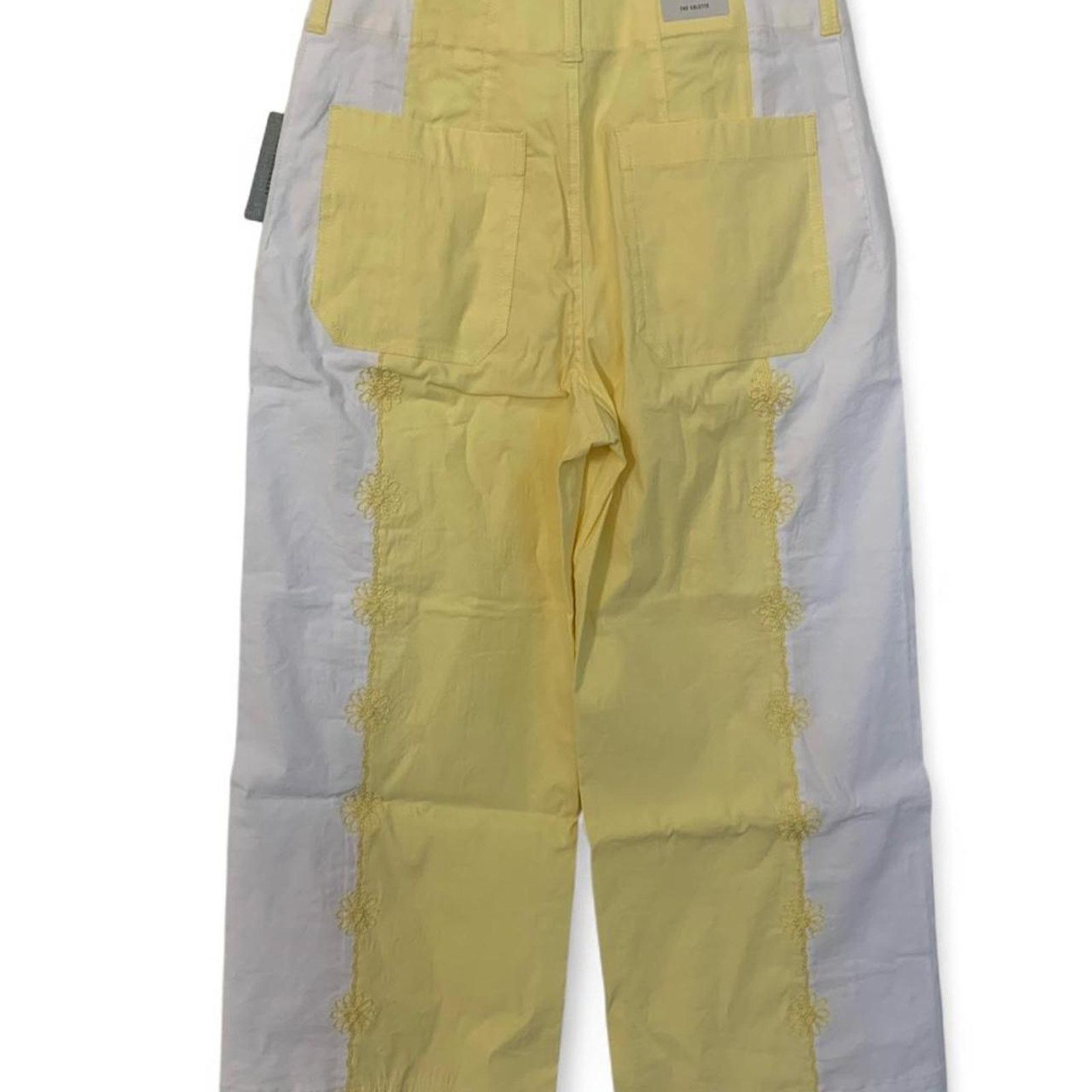 Anthropologie NWT Anthropologie Colette Embroidered Crop Wide Leg Pants Size 28" / US 6 / IT 42 - 6 Thumbnail