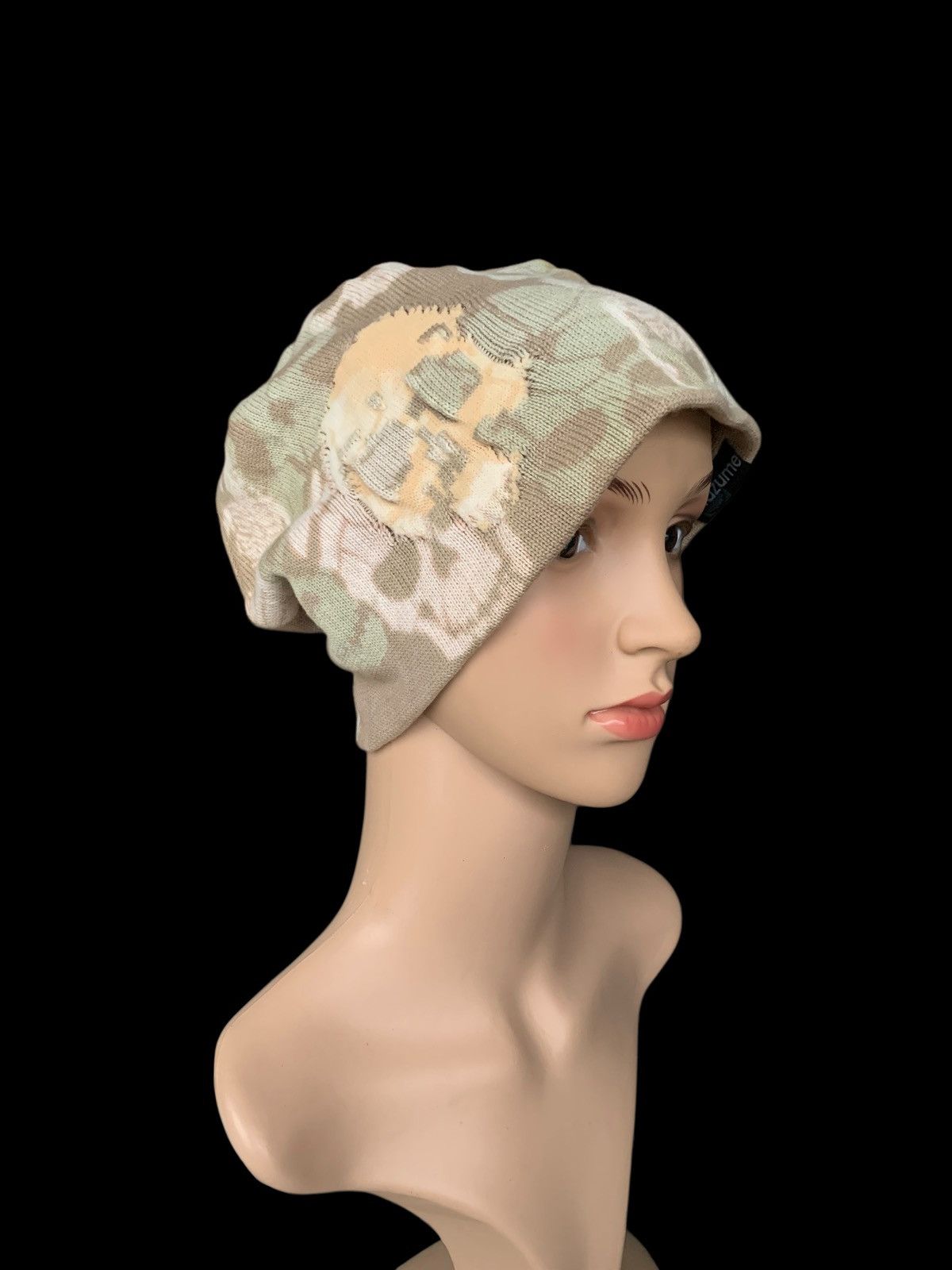 Designer × Japanese Brand × Kapital Knitted Mazume Skull Punk Beany Hat Style Size ONE SIZE - 2 Thumbnail