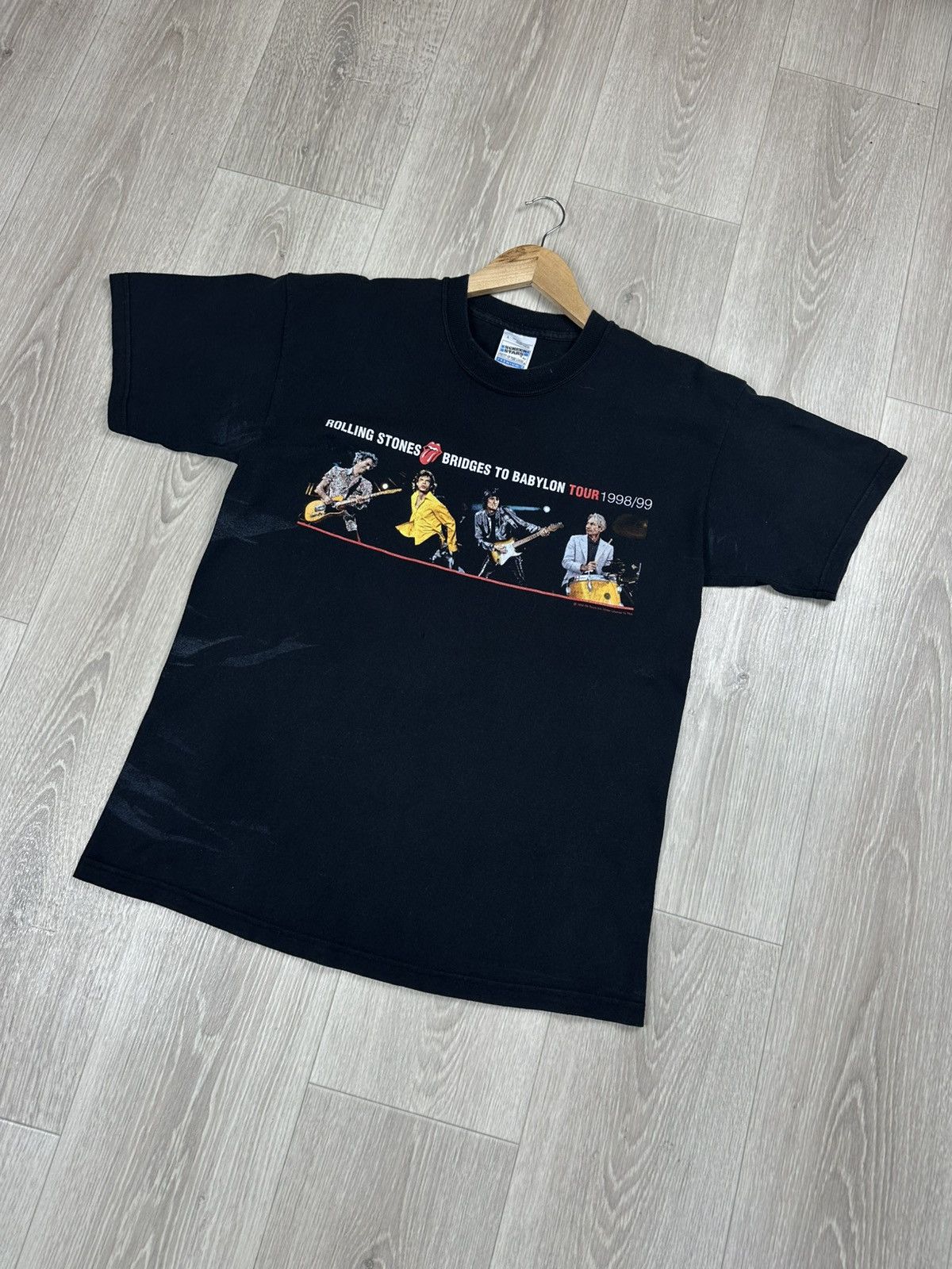 Band Tees × The Rolling Stones × Vintage Vintage 1999 The Rolling Stones No Security Tour Tee Shirt Size US L / EU 52-54 / 3 - 3 Thumbnail
