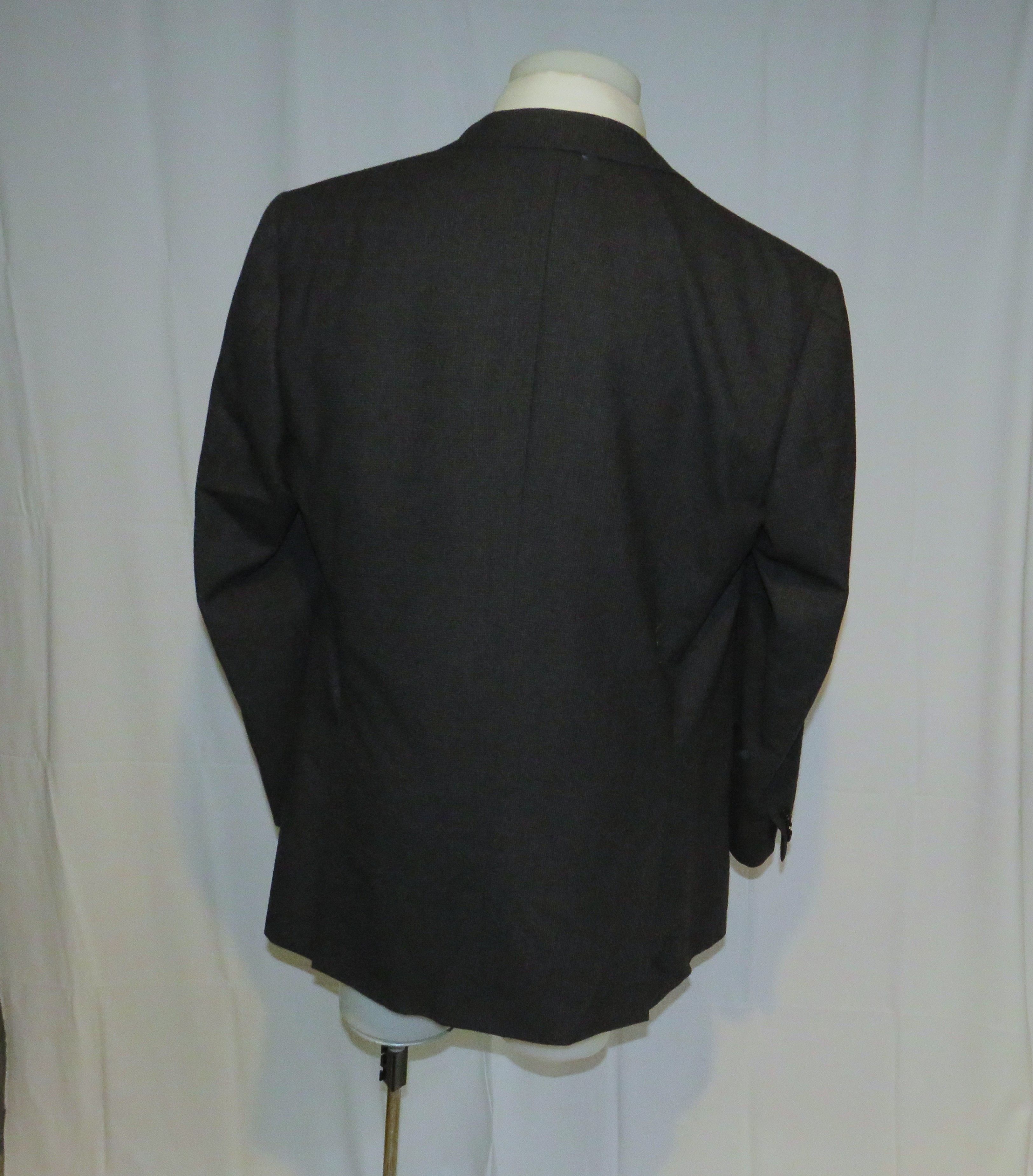 Brioni Nomentano Black & Gray Check Two Button Sport Coat 44L Size 44L - 9 Thumbnail
