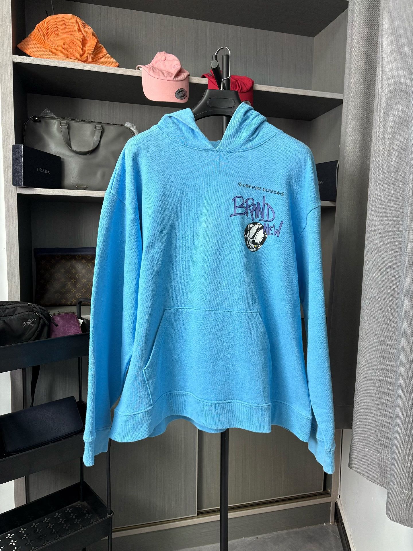 Chrome Hearts Chrome Hearts Collab Blue Hoodie XXL Men Size US XXL / EU 58 / 5 - 1 Thumbnail