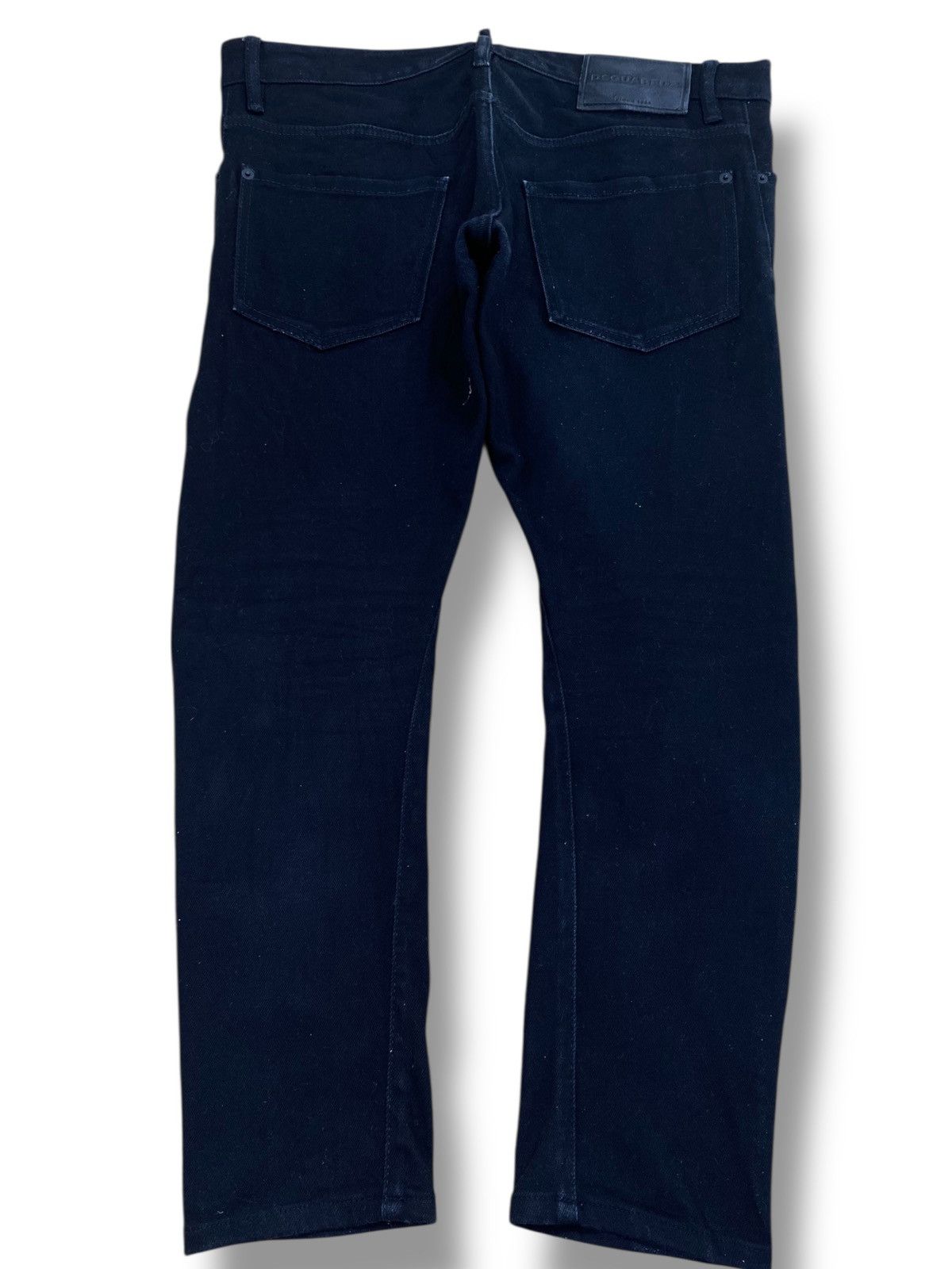 Dsquared2 Dsquared2 Slim Fit Twist Leg Style Black Jeans Size US 35 - 3 Thumbnail