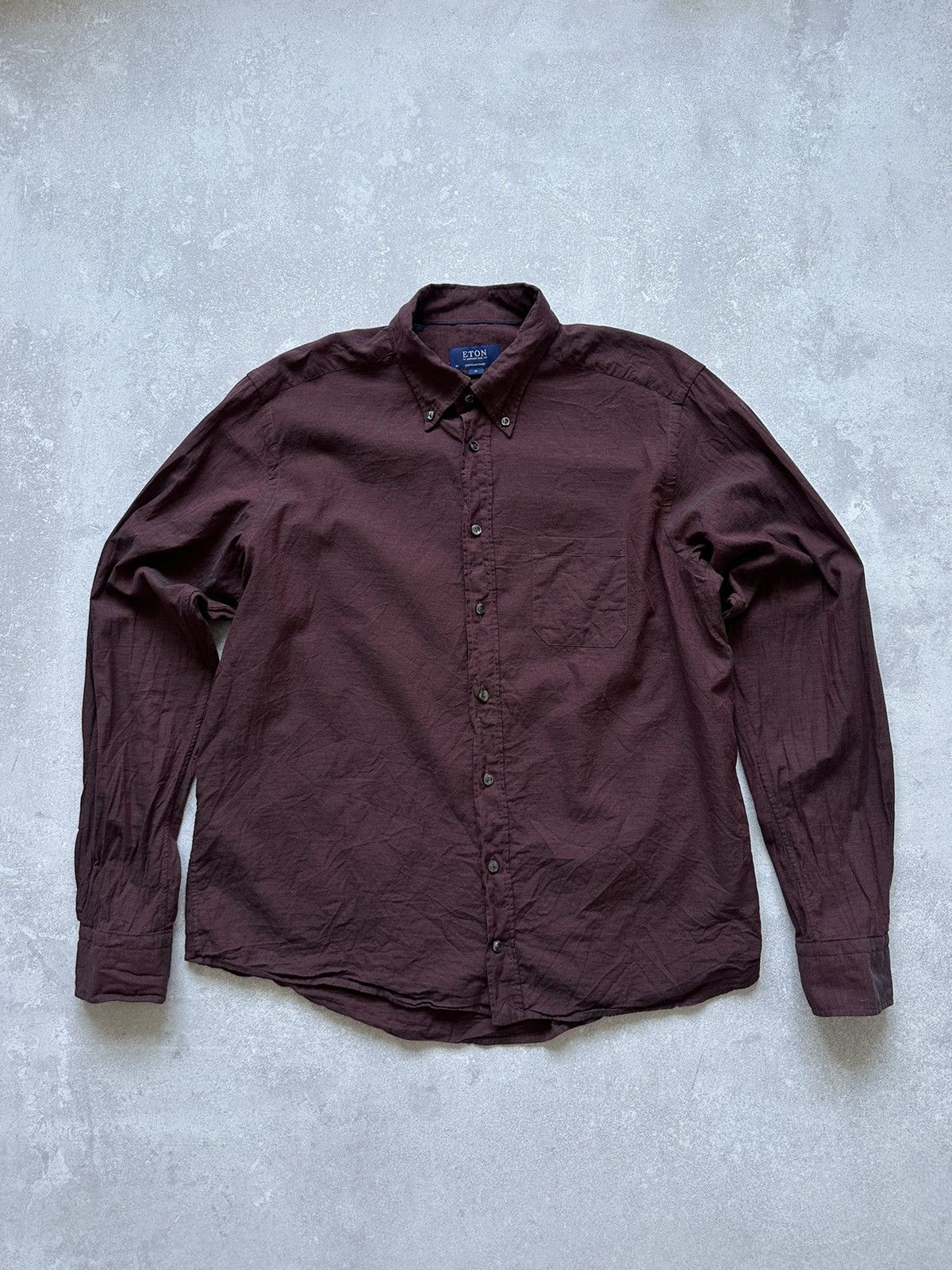 Eton ETON Cotton Long Sleeve Shirt Size XL Size US XL / EU 56 / 4 - 1 Thumbnail