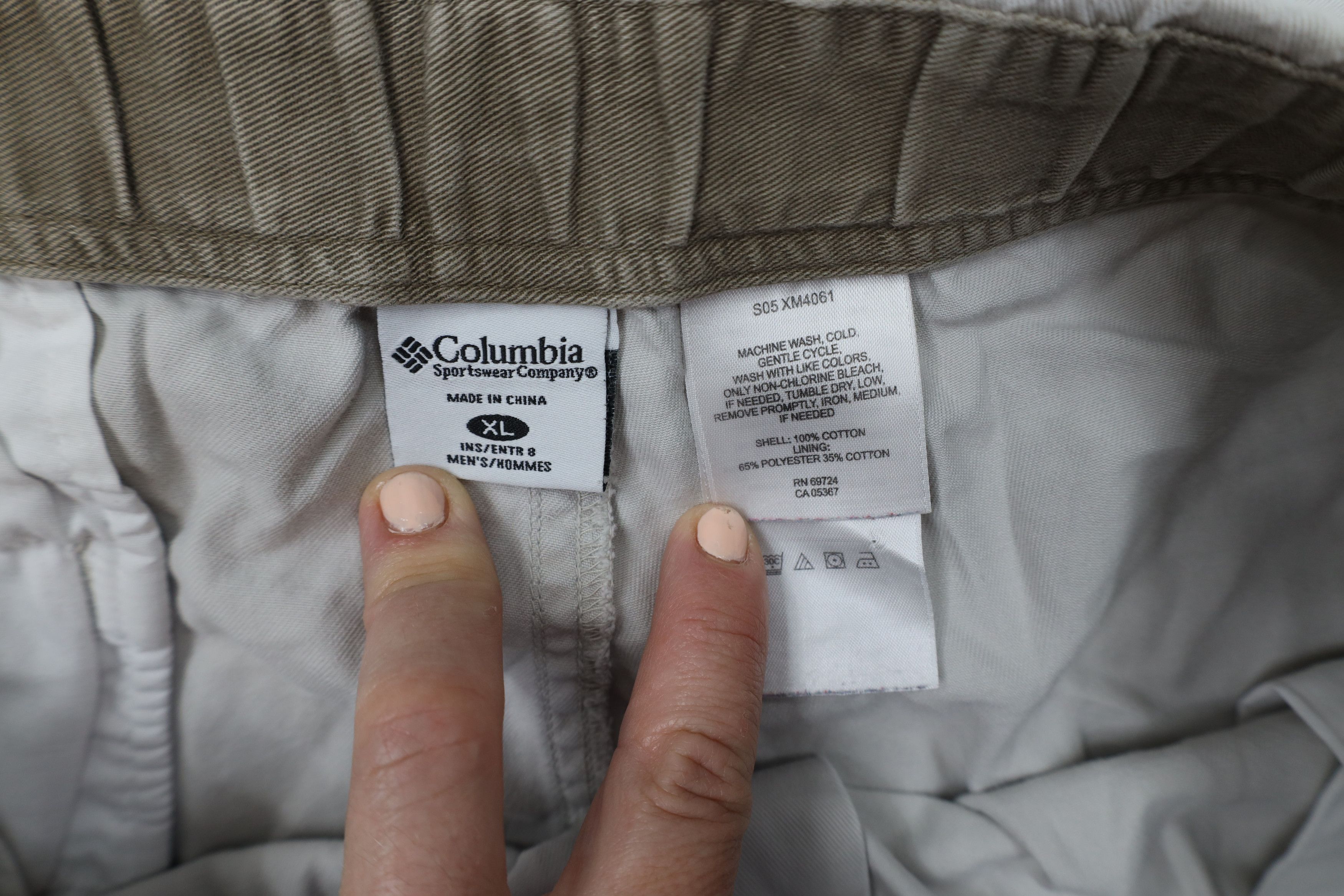 Columbia × Vintage Vintage 90s Columbia Belted Above Knee Shorts Beige Cotton Size US 36 / EU 52 - 7 Thumbnail