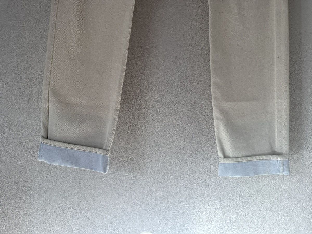 Bottega Veneta Cream Straight-Leg Denim with Clean Turn-Up Hem Size US 30 / EU 46 - 5 Thumbnail