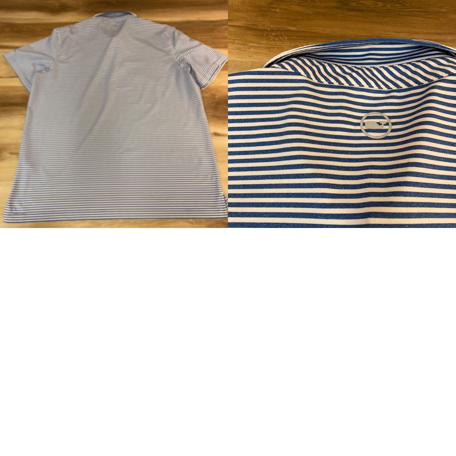 Vineyard Vines Vineyard Vines Polo Shirt Mens XL Performance Blue Striped Short Sleeve Polo Shirt XL Blue Men's Golf Crewneck? Size US XL / EU 56 / 4 - 8 Thumbnail