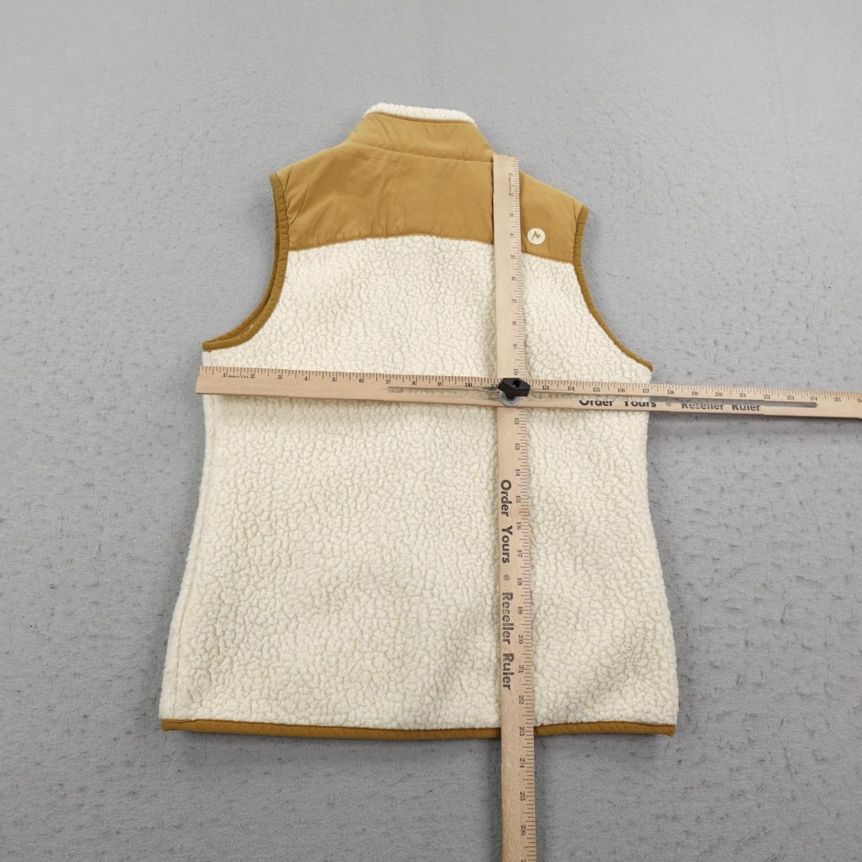 Marmot Marmot Vest Womens XS Cream Brown Wiley Polartec Sherpa Fleece Full Zip Hiking Vest Womens XS Beige Marmot Zip Lined Pockets Outdoor Autumn Winter Size XS / US 0-2 / IT 36-38 - 7 Thumbnail