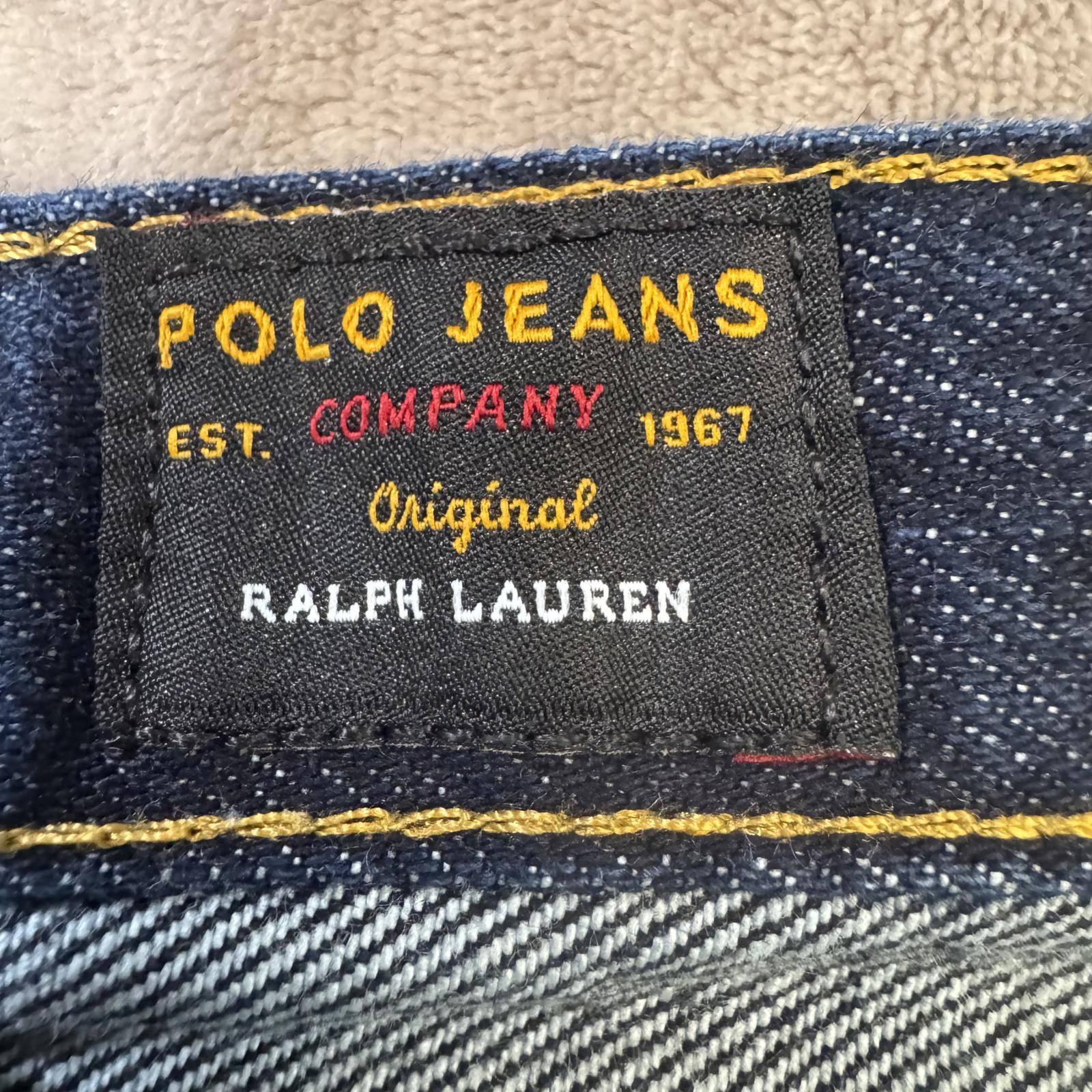 Designer Vintage RL Polo Jeans Ralph Lauren Men's 36x32 Dark Wash Size US 36 / EU 52 - 10 Thumbnail