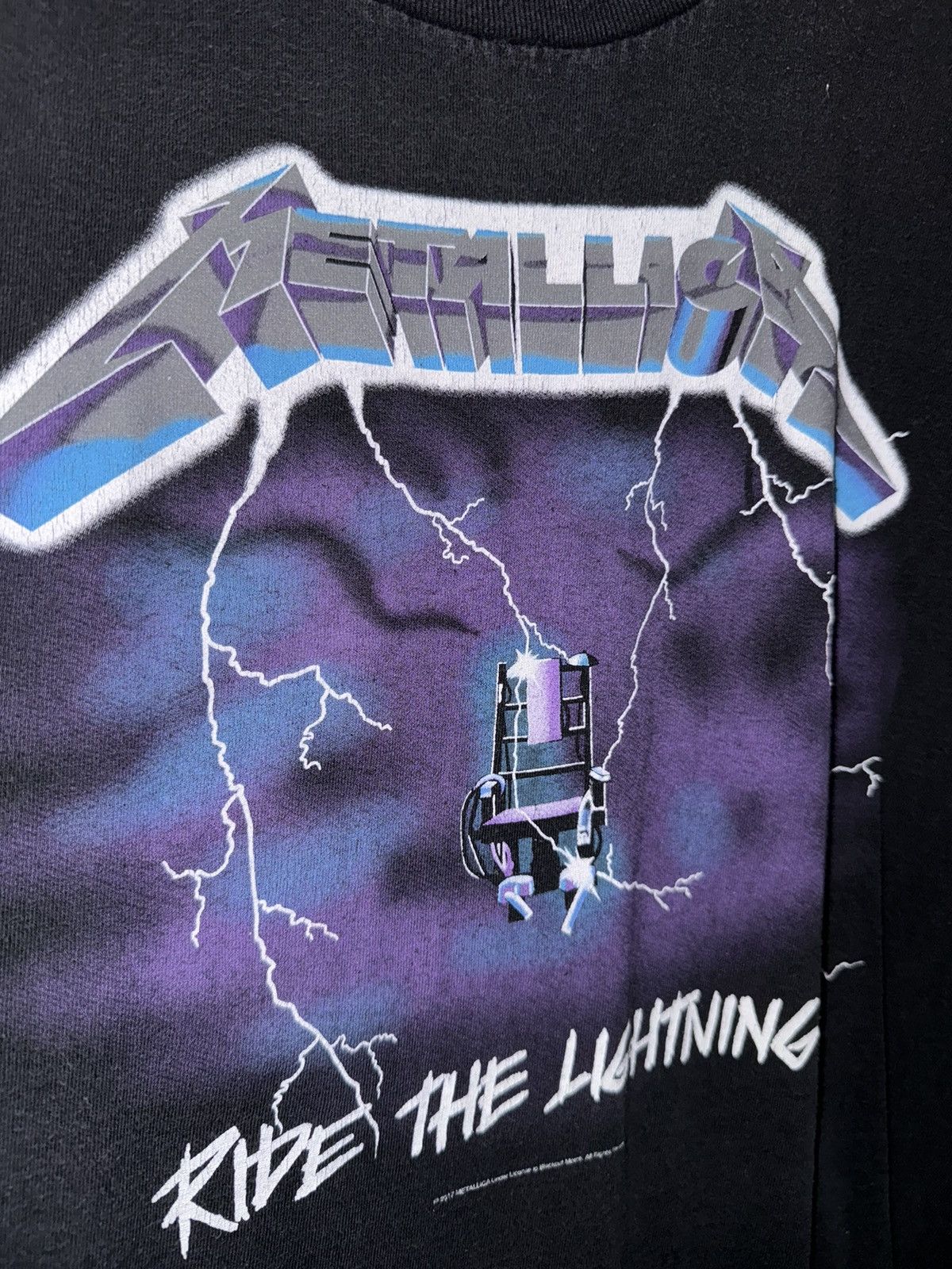 Band Tees 2017 Metallica Ride The Lightning Tee Size US XL / EU 56 / 4 - 2 Thumbnail