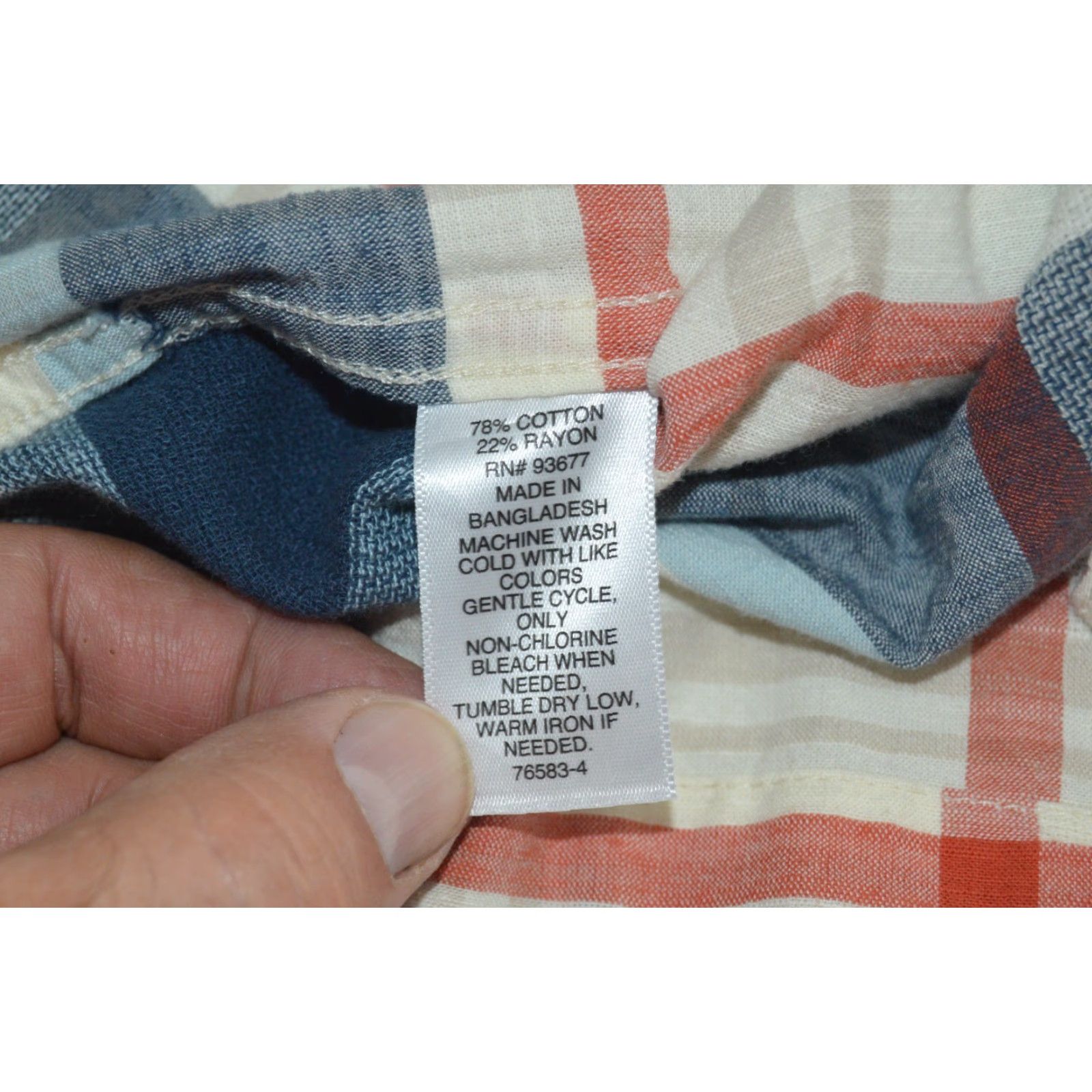 Vintage MUTUAL WEAVE Big & Tall MENS Short Sleeve Camp Shirt Large Tall Blue Plaid Button-Up Notch Collar Casual, Business, Travel Mens Size US L / EU 52-54 / 3 - 5 Thumbnail