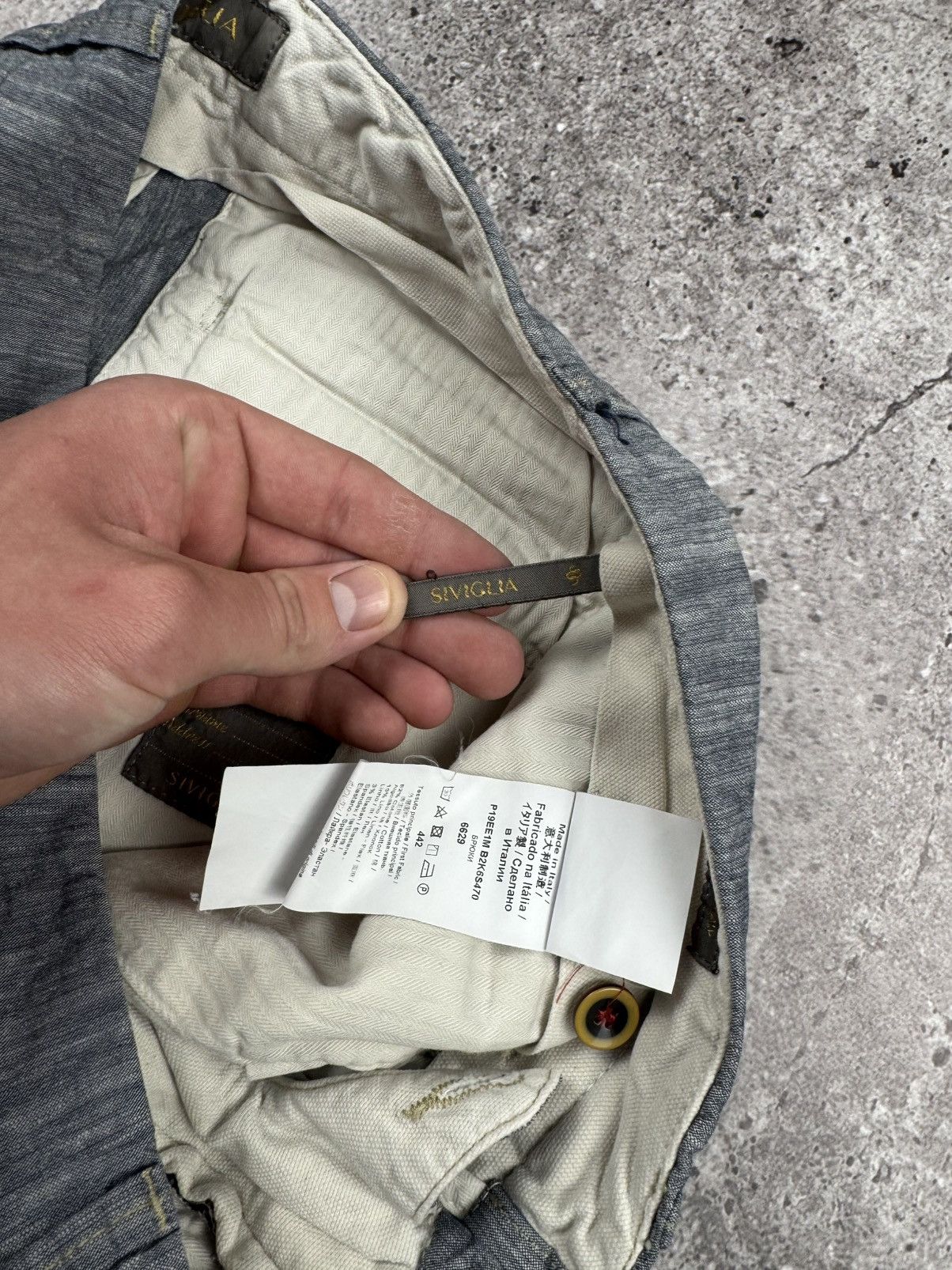 Siviglia Siviglia Casual Trousers gray Mens Pants Size US 31 - 9 Thumbnail