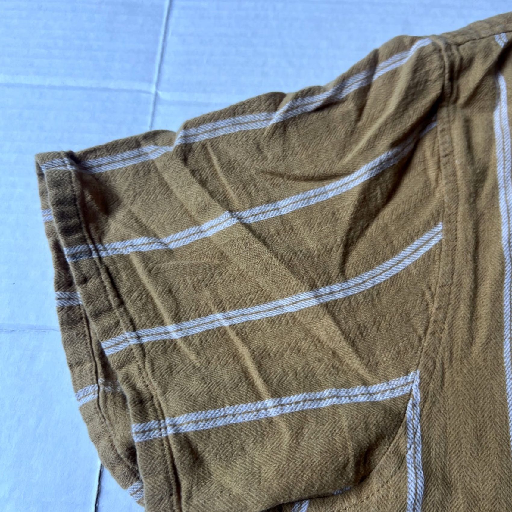 Katin VINTAGE Katin Shirt Mens L Gold Kanvas Surf Hawaiian Aloha Button Adult Striped Size US L / EU 52-54 / 3 - 3 Thumbnail