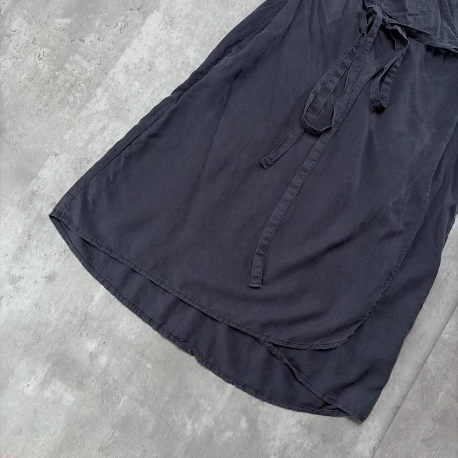 Patagonia Y2K Grey Patagonia Wrap Tie Waist Flutter Sleeve Boho Dress Size S / US 4 / IT 40 - 3 Thumbnail