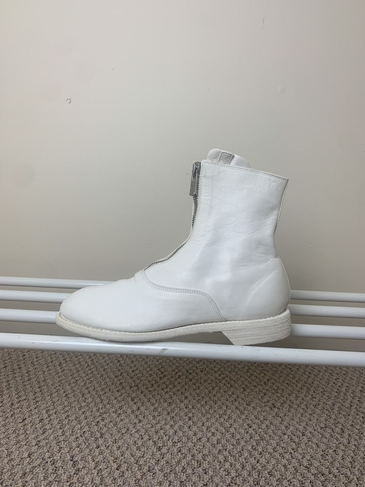 Guidi Guidi White 210 Front Zip Boots Size US 8.5 / IT 38.5 - 7 Thumbnail