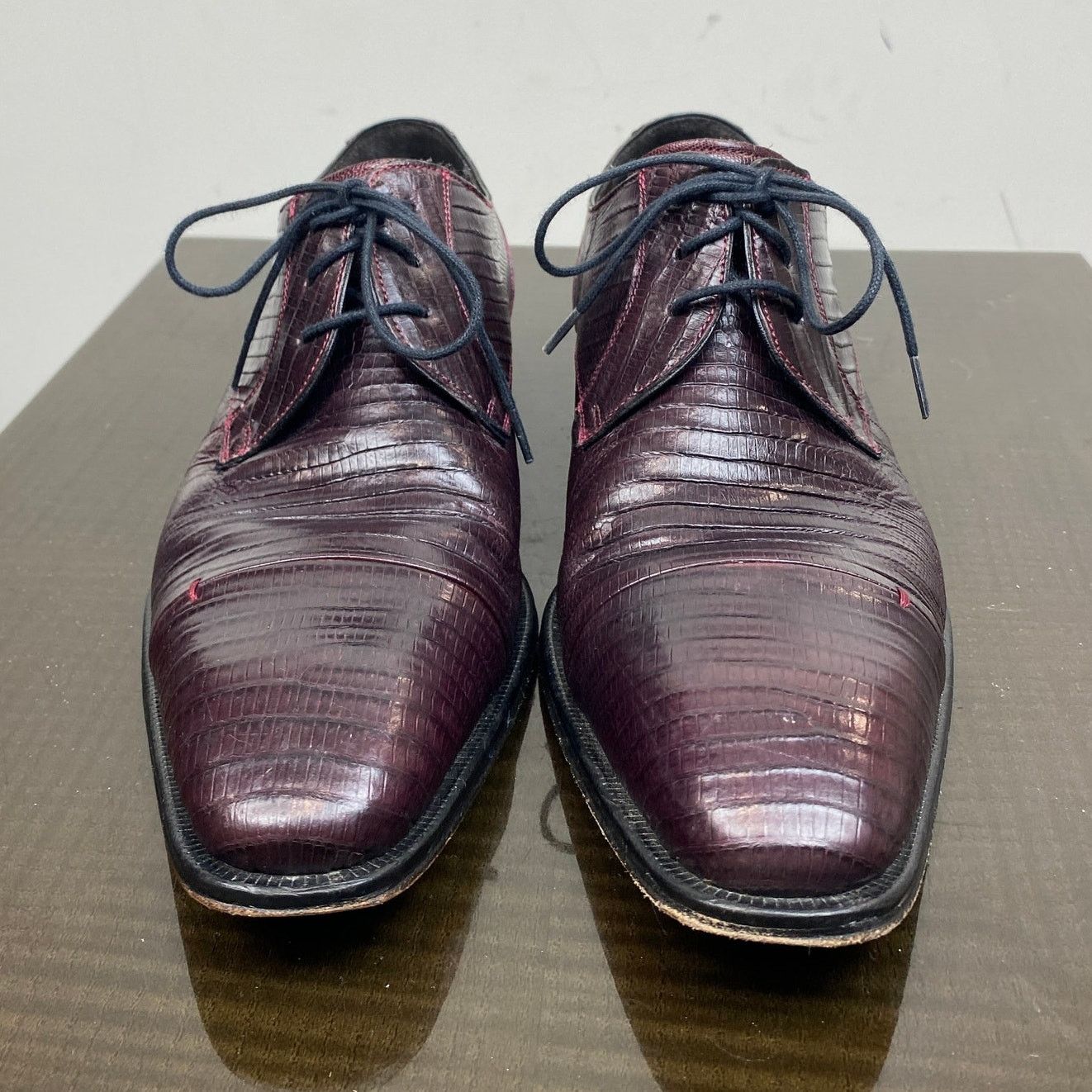 Mezlan Mezlan Valdez Genuine Lizard Cap Toe Derby Oxfords 8M Size US 8 / EU 41 - 2 Thumbnail