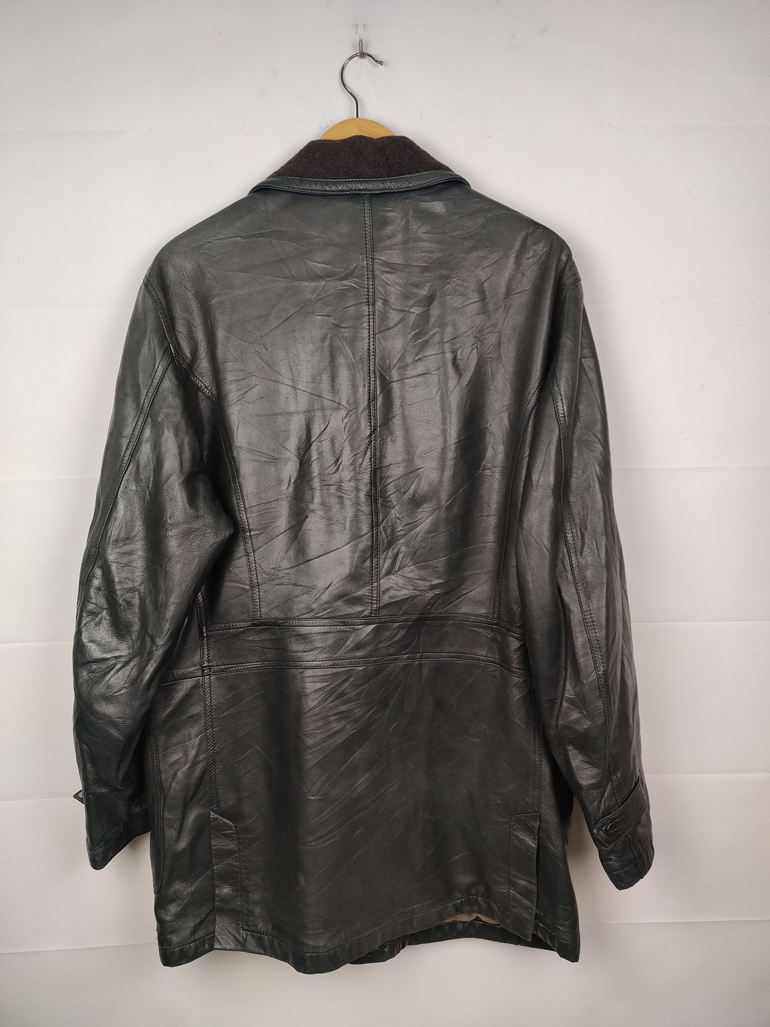 Salvatore Ferragamo vintage Salvatore Ferragamo leather coat Jacket Size US M / EU 48-50 / 2 - 8 Thumbnail