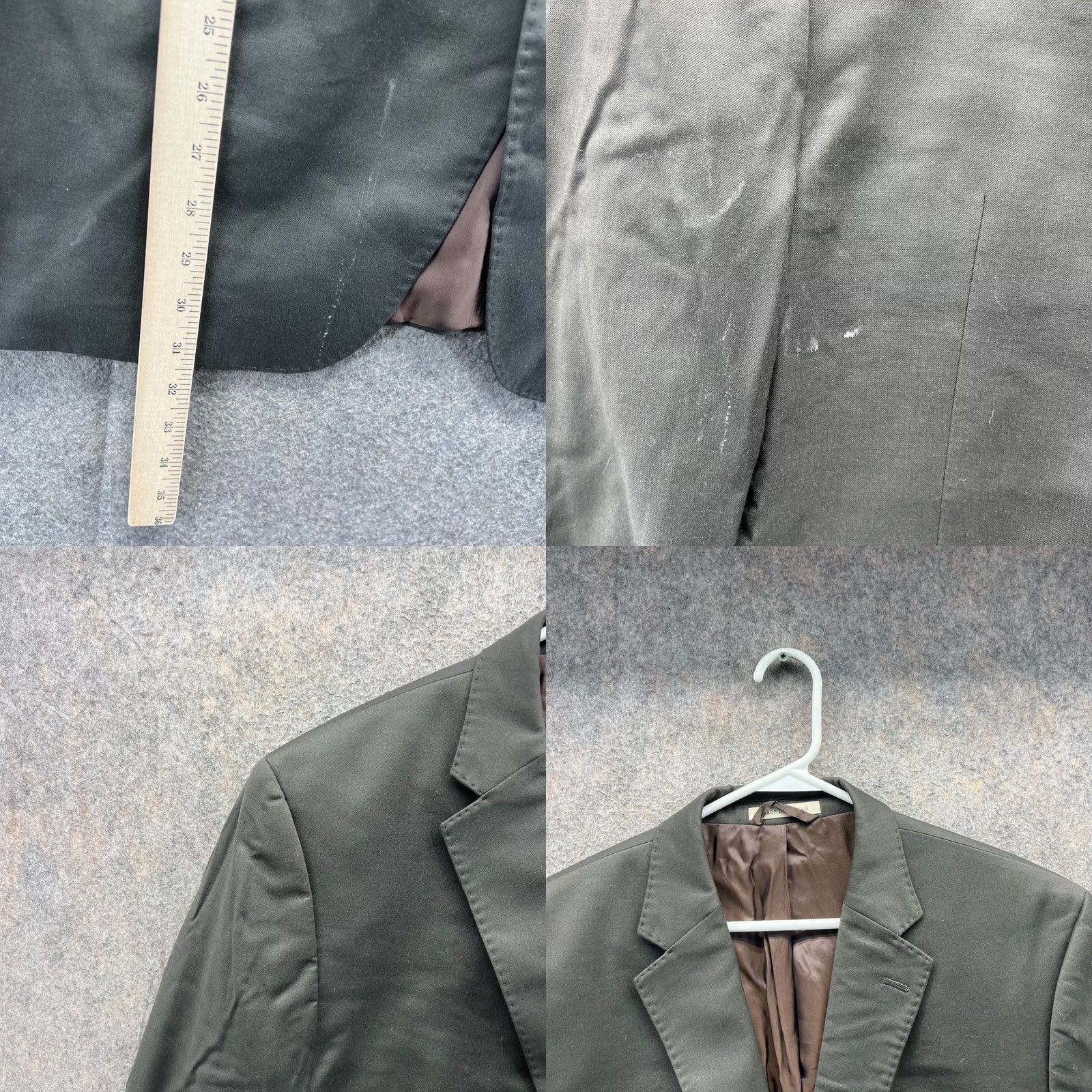 Ralph Lauren VINTAGE Ralph Lauren Blazer Men 44 Gray Sport Coat Single Breasted 2 Piece Jacket Shirt? Size 44R - 8 Thumbnail