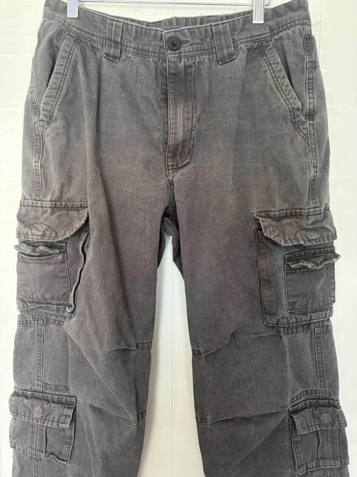 Japanese Brand Lovecandy grey cargo pants Size US 34 / EU 50 - 2 Thumbnail
