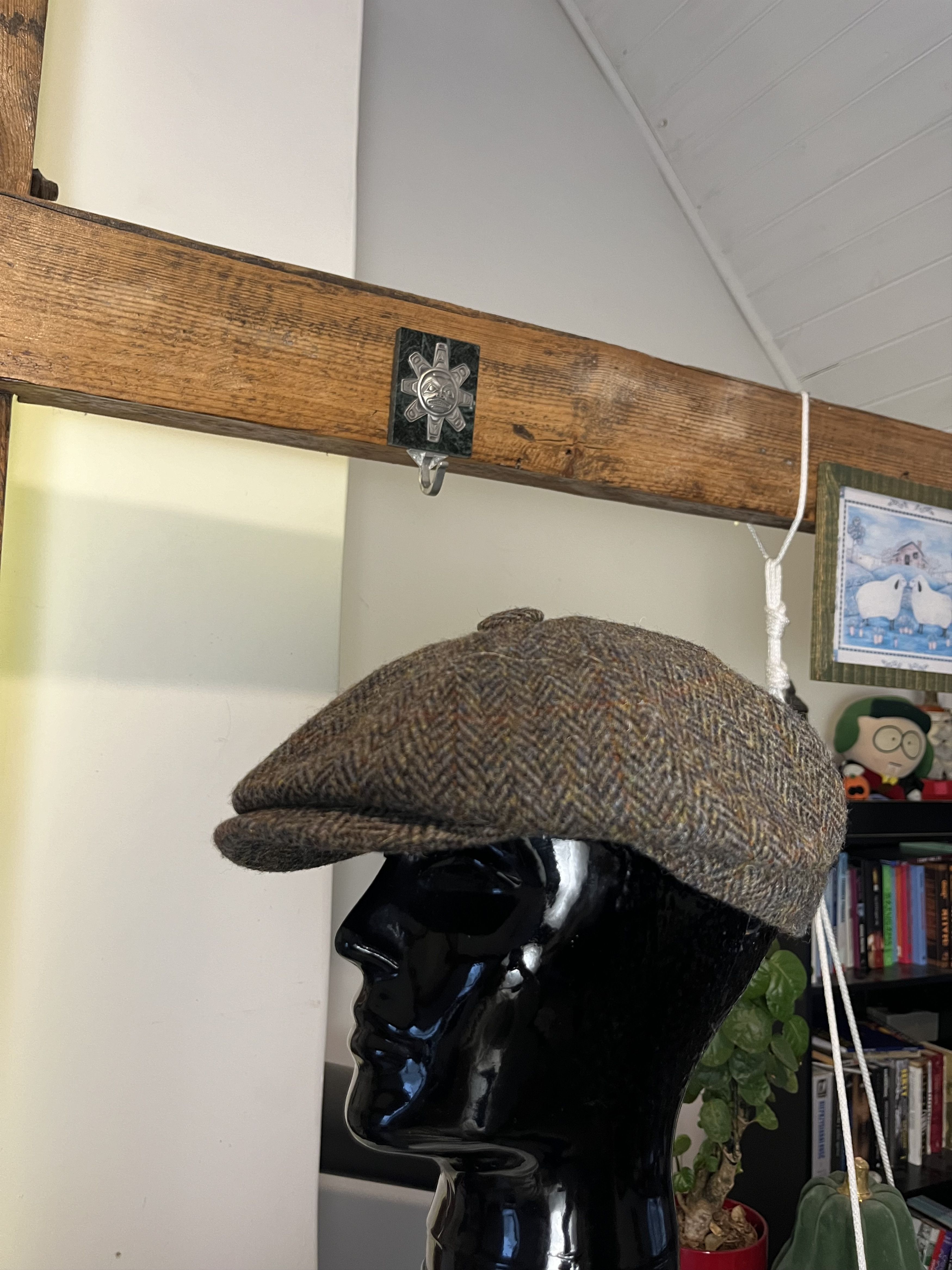 Harris Tweed × Vintage 90s Harris Tweed Wool Flatcap Hat Size ONE SIZE - 2 Thumbnail