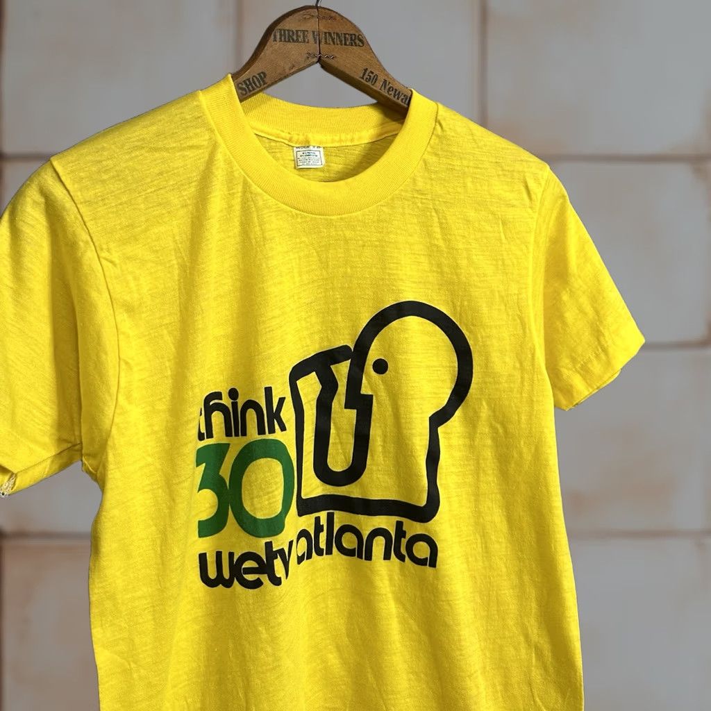 Vintage VINTAGE Think 30 WETV Atlanta Public Television Shirt Medium Yellow NOS Size US M / EU 48-50 / 2 - 1 Thumbnail