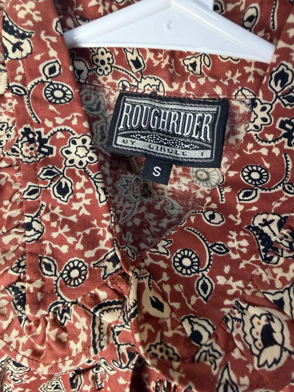 Other Vintage Roughrider By Circle Paisley Tie Front Crop Blouse Size S / US 4 / IT 40 - 7 Thumbnail