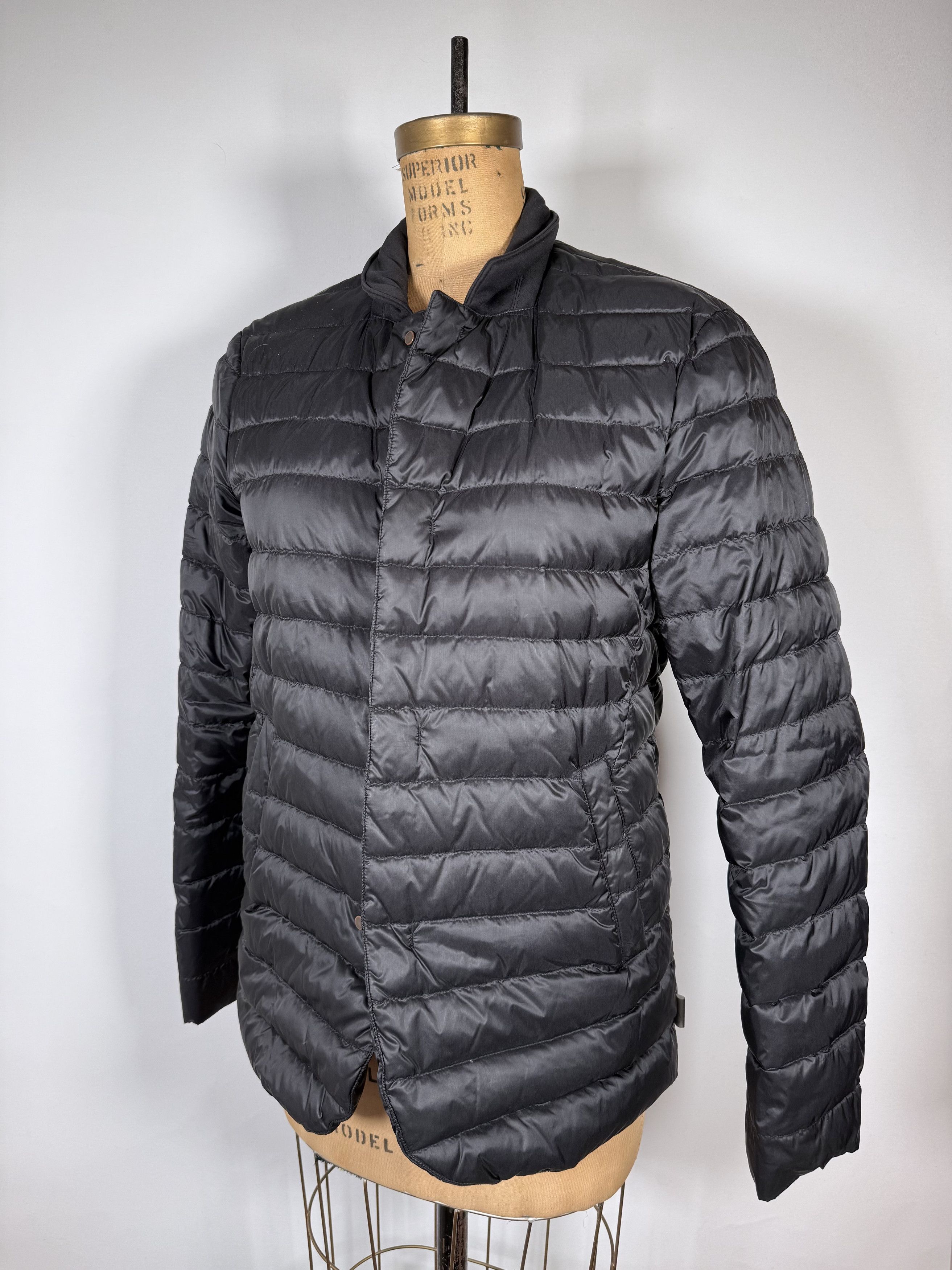 Armani Collezioni Armani Collezioni Black Mao Neck Down Quilted Jacket Size US S / EU 44-46 / 1 - 1 Thumbnail