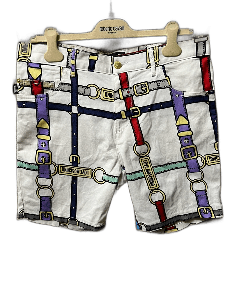Moschino Moschino Men's Casual Graphic Shorts Size US 33 - 1 Thumbnail