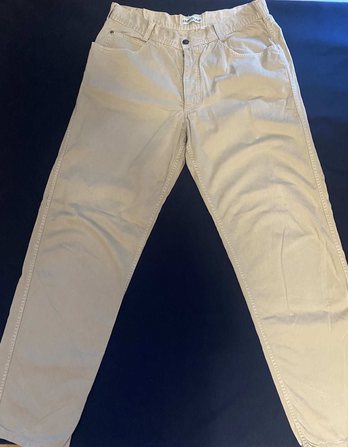 Image of C P Company x Stone Island Vintage Pants 80-90 in White, Men's (Size 33)