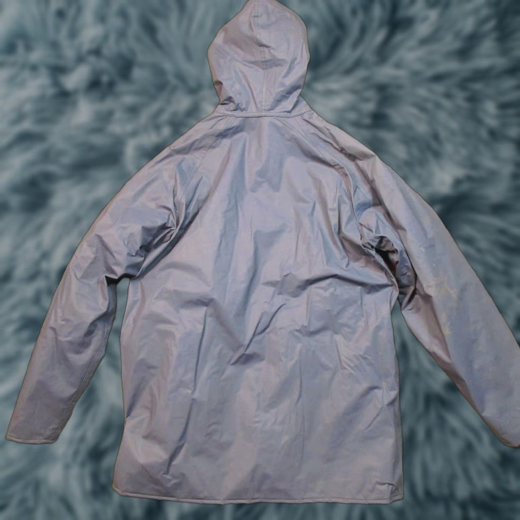 Vintage VINTAGE Misty Harbor PVC Rain Jacket Men M Blue Hooded Insulated Lined Full Zip Waterproof Casual Traveled 42 in Chest Mens Jacket Size US M / EU 48-50 / 2 - 1 Thumbnail