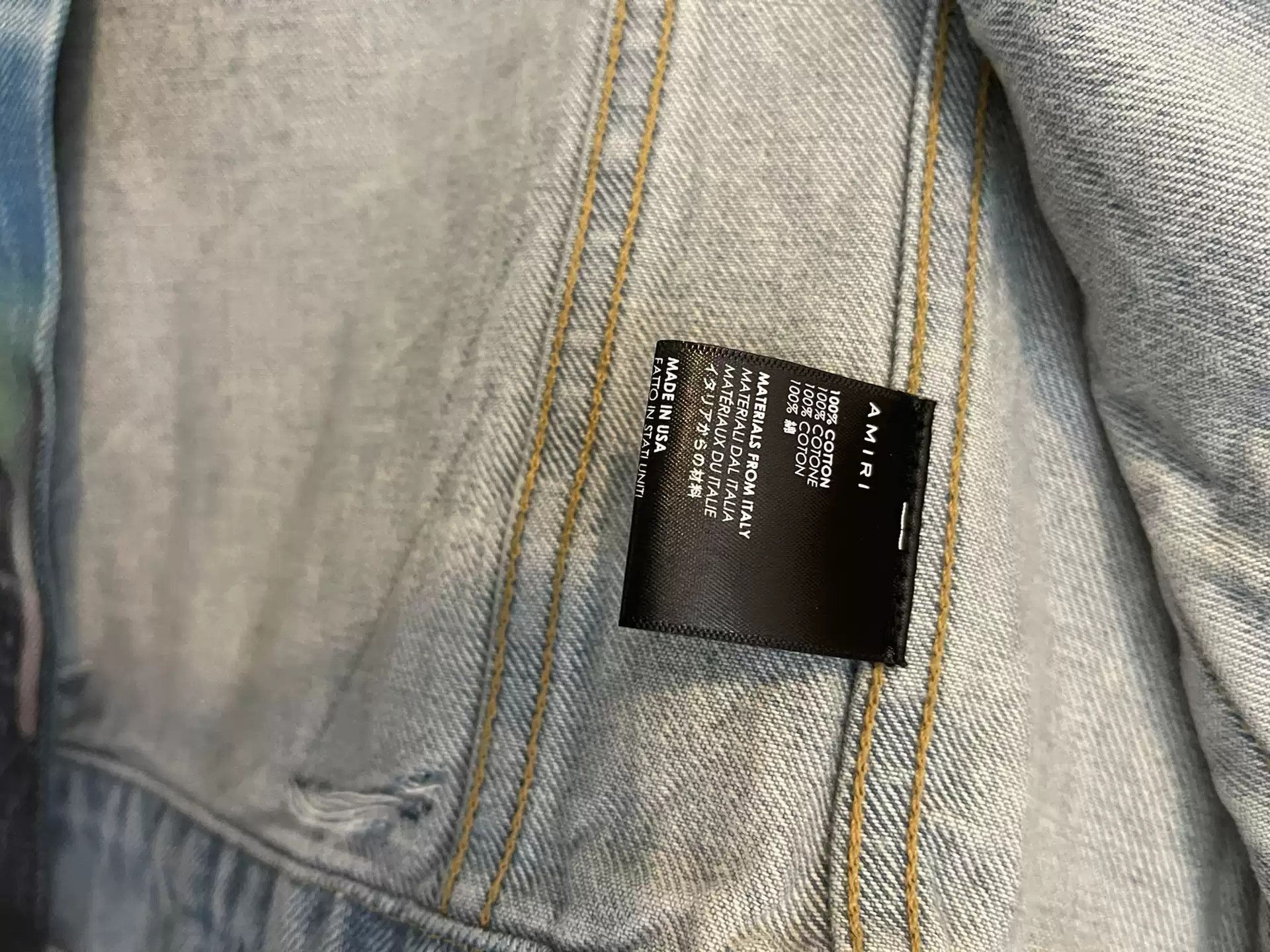 Amiri AMIRI Spit-Fire-Dragon Trucker JKT-2506 Size US S / EU 44-46 / 1 - 3 Thumbnail