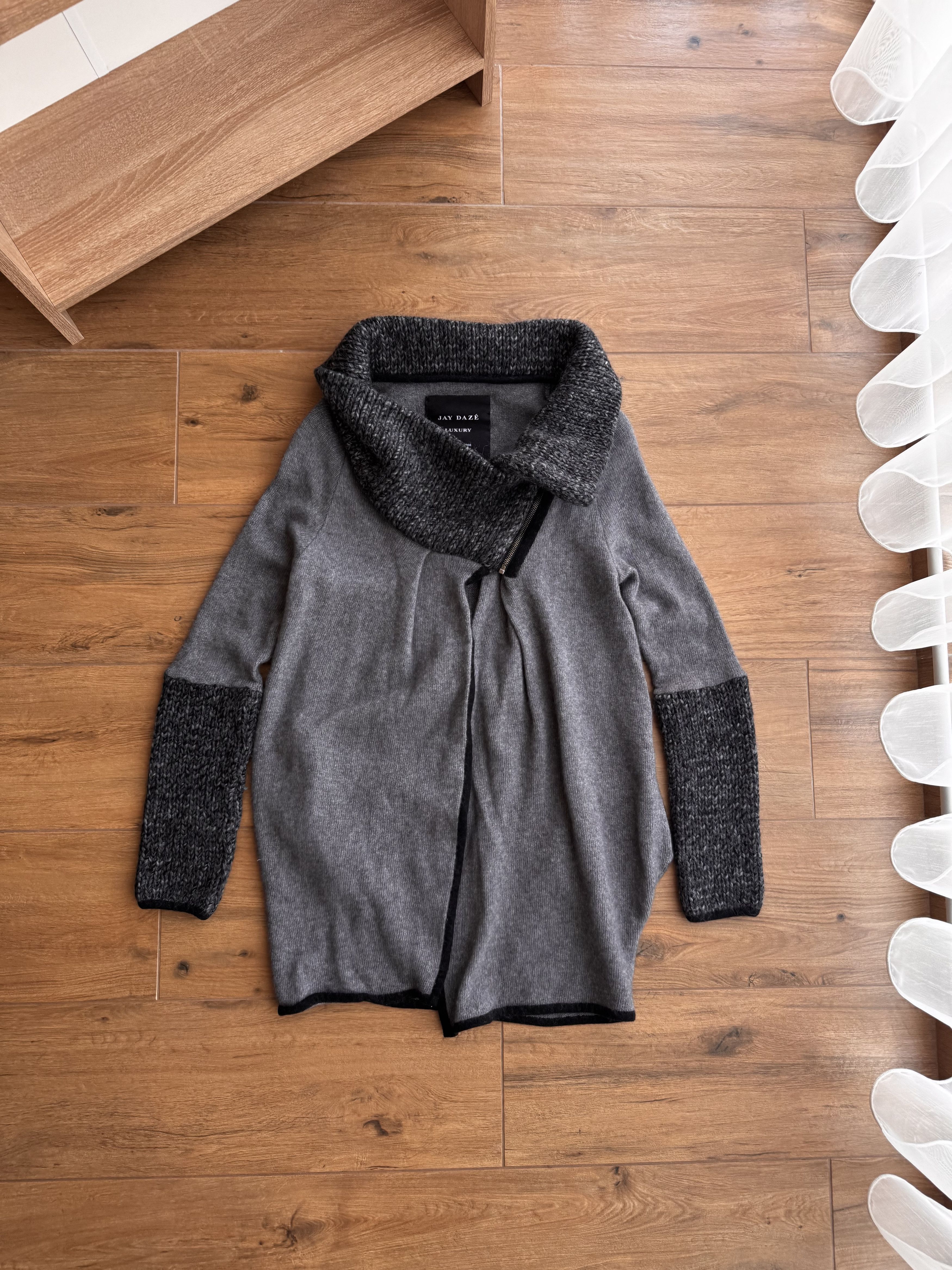 Vintage Vintage Jay Daze Luxury by Dmitri Lange Merino Wool Cardigan Size S / US 4 / IT 40 - 2 Thumbnail