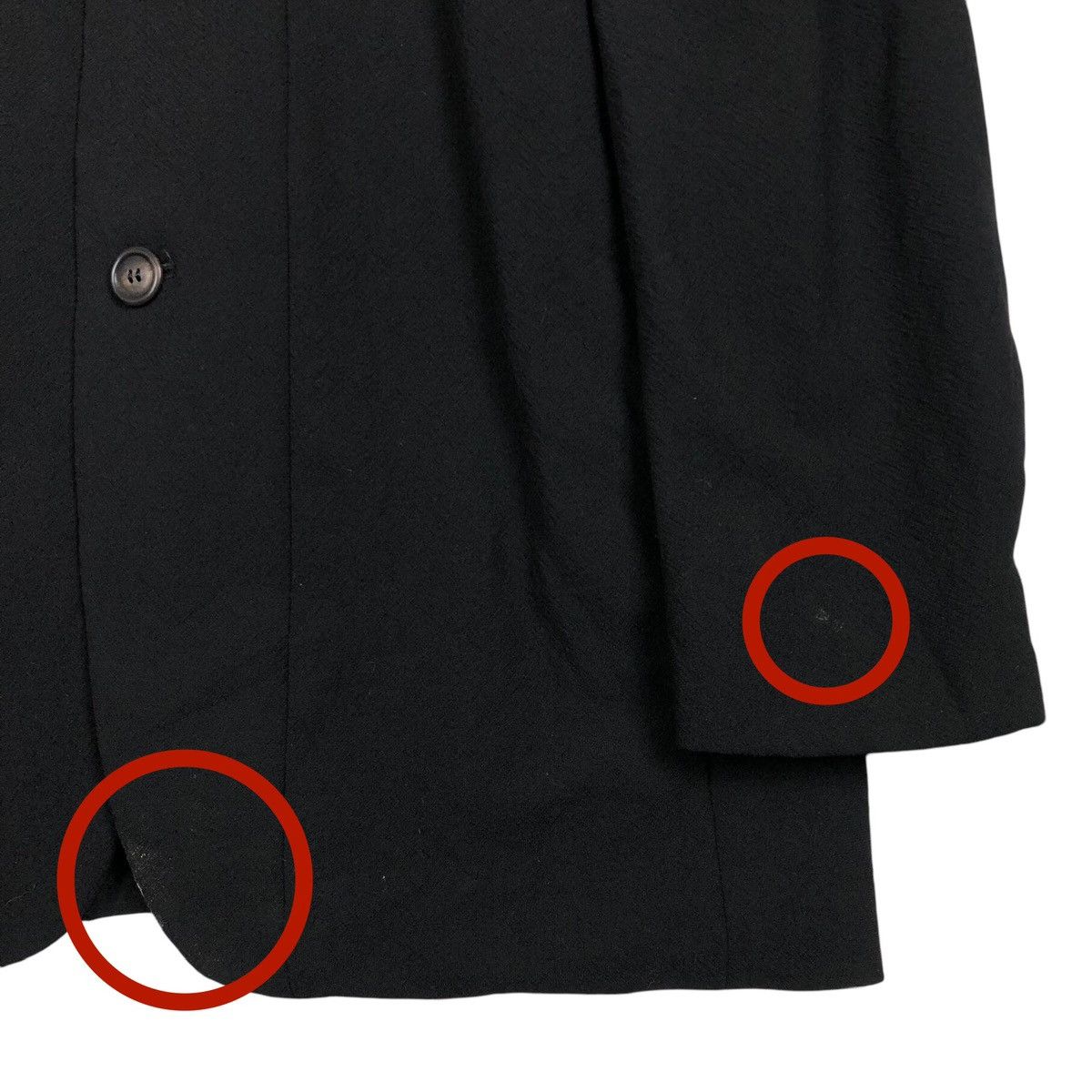 Issey Miyake Vintage Issey Miyake Men S/S 2009 Mandarin Collar Wool Coat Size US L / EU 52-54 / 3 - 5 Thumbnail