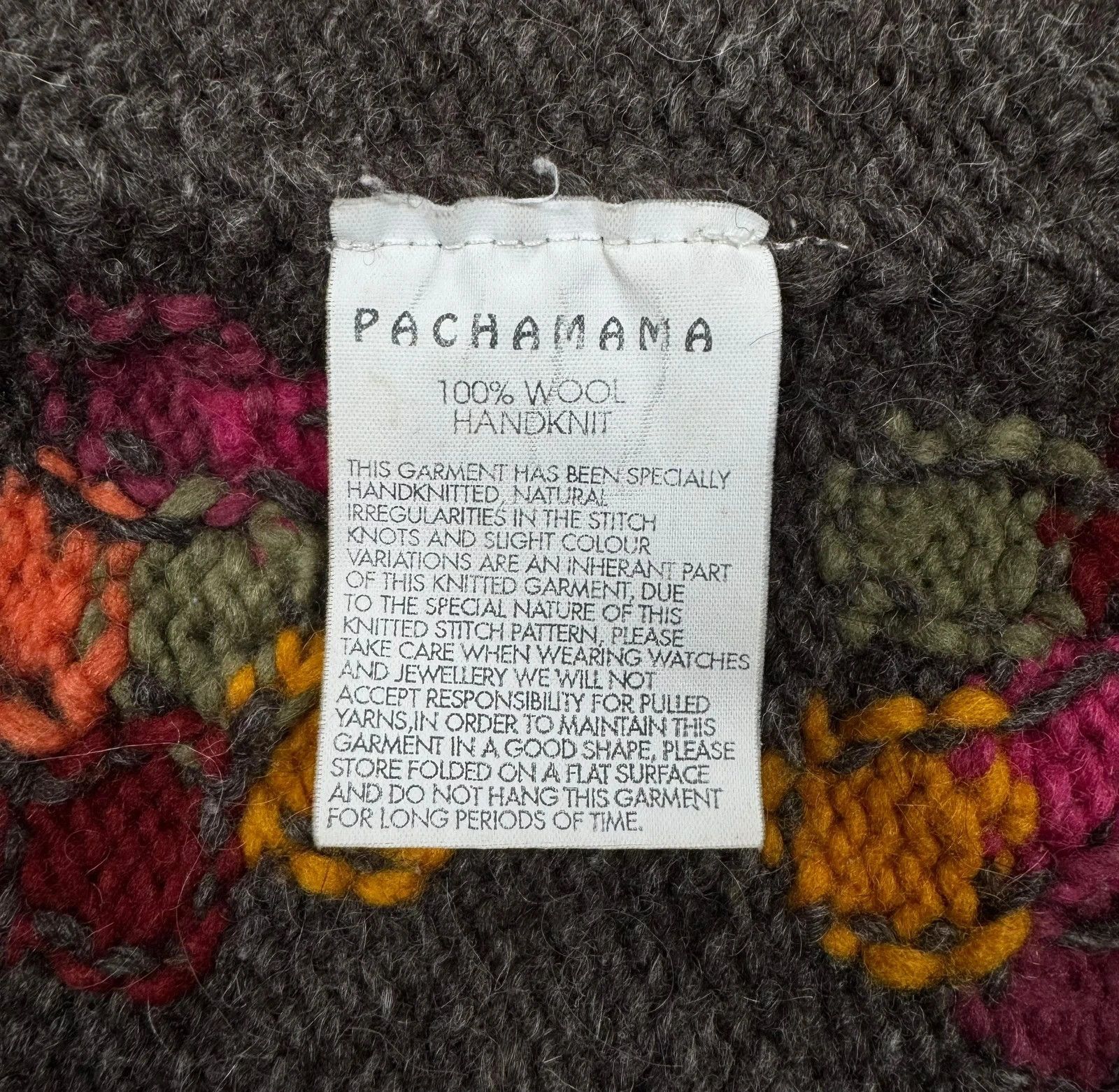 Other Pachamama Handknit Wool Cardigan Embroidered size L Size L / US 10 / IT 46 - 16 Thumbnail